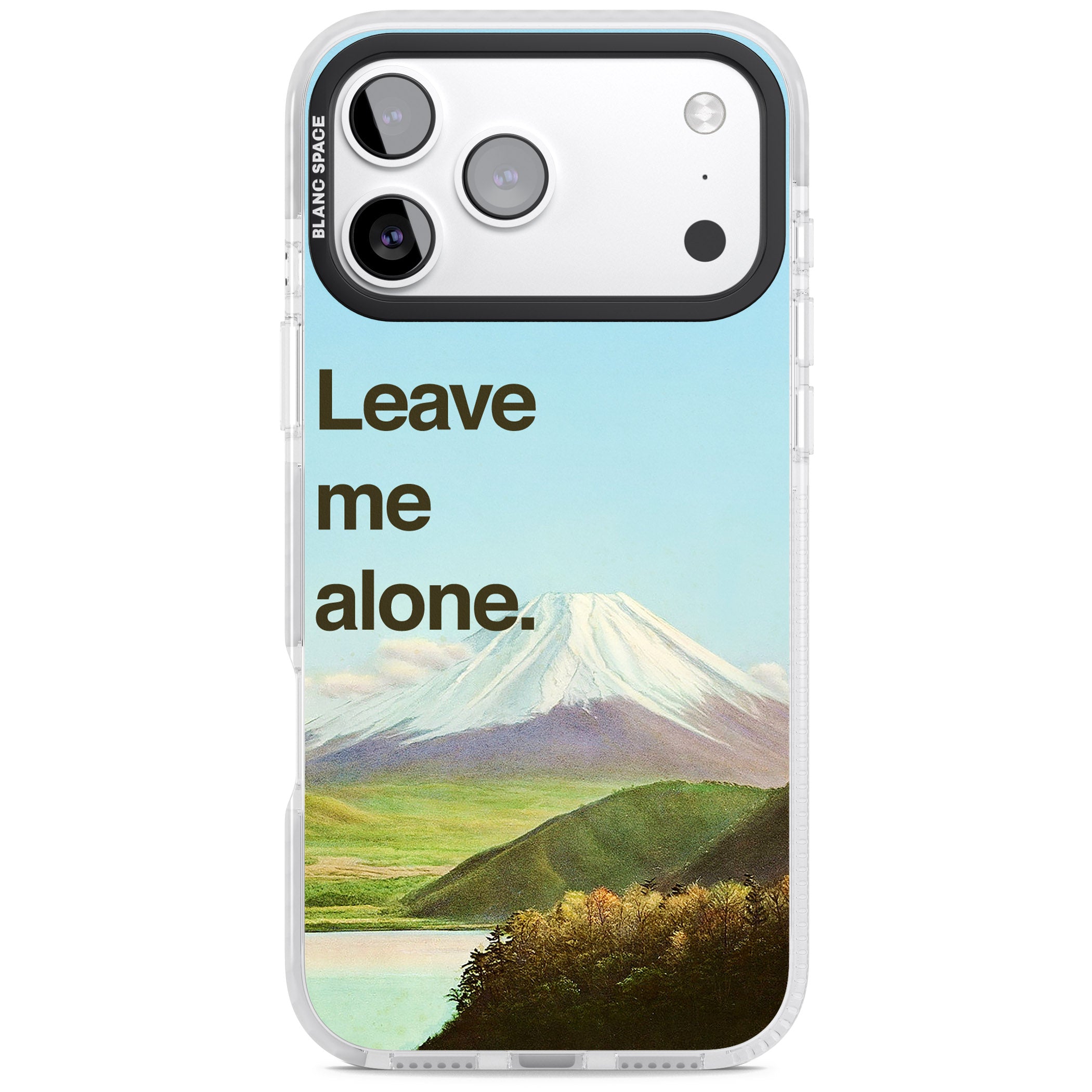 Leave Me Alone iPhone 17 Pro Impact Clear Phone Case