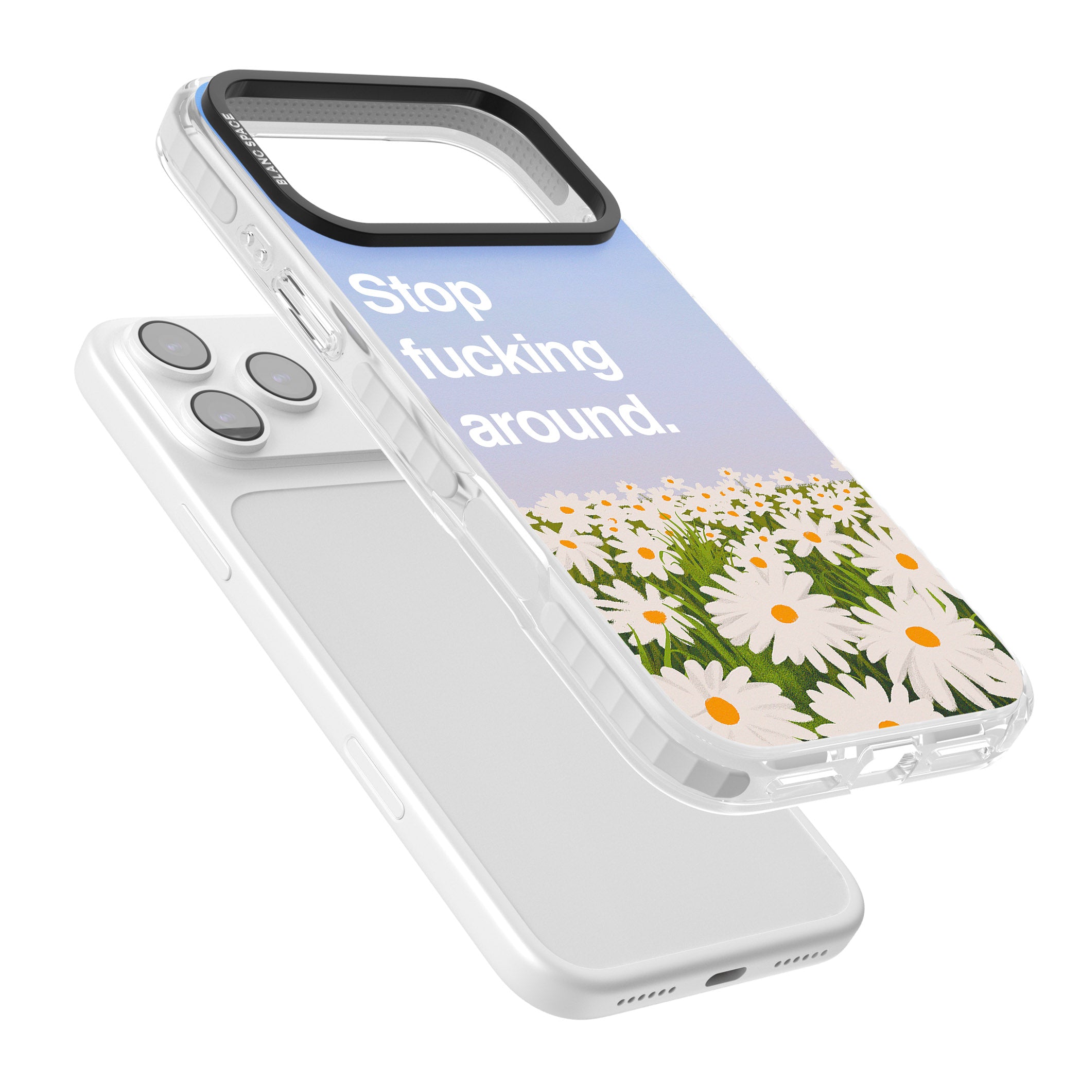 Stop F*Cking Around iPhone 17 Pro Impact Clear Phone Case Colours