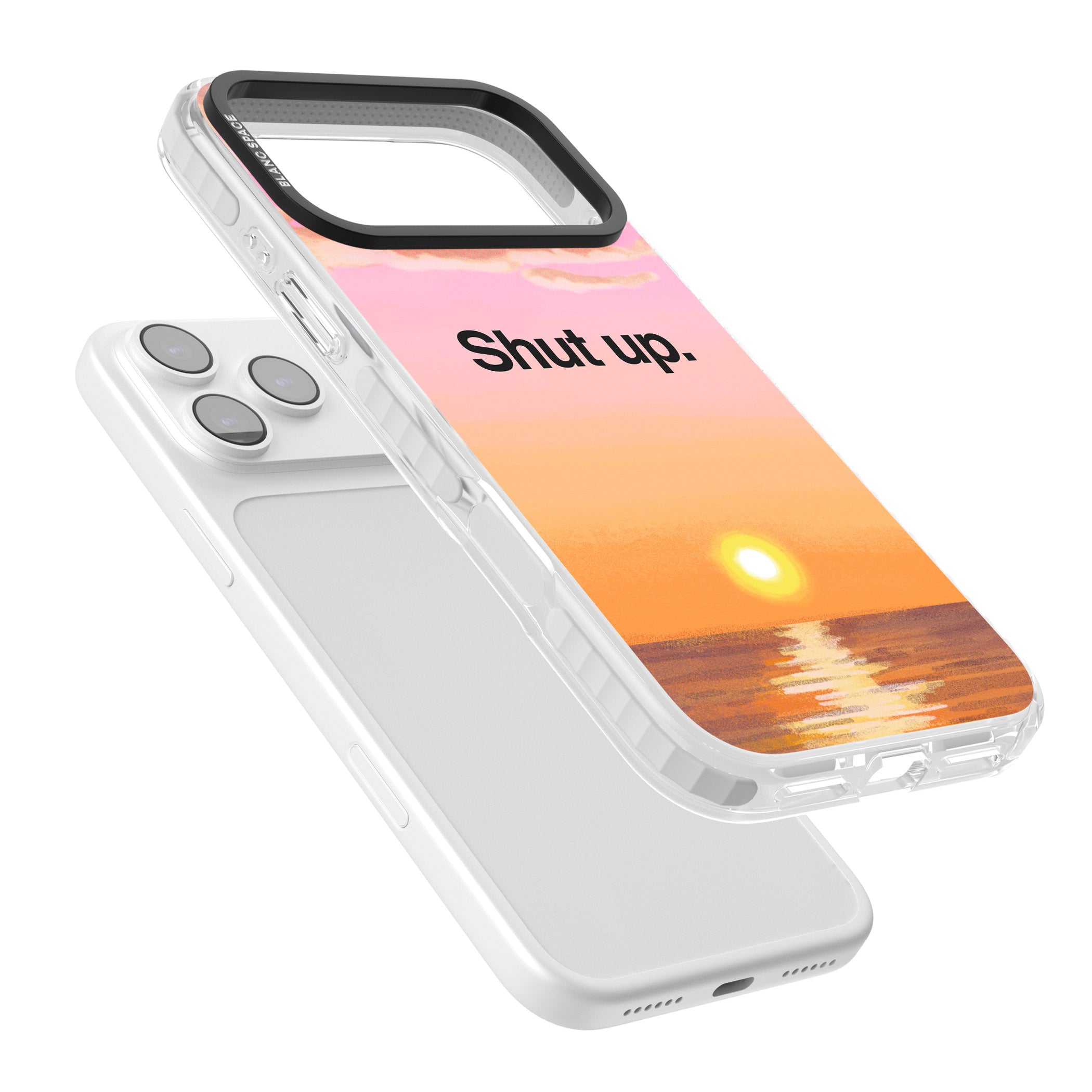 Shut Up iPhone 17 Pro Impact Clear Phone Case Colours