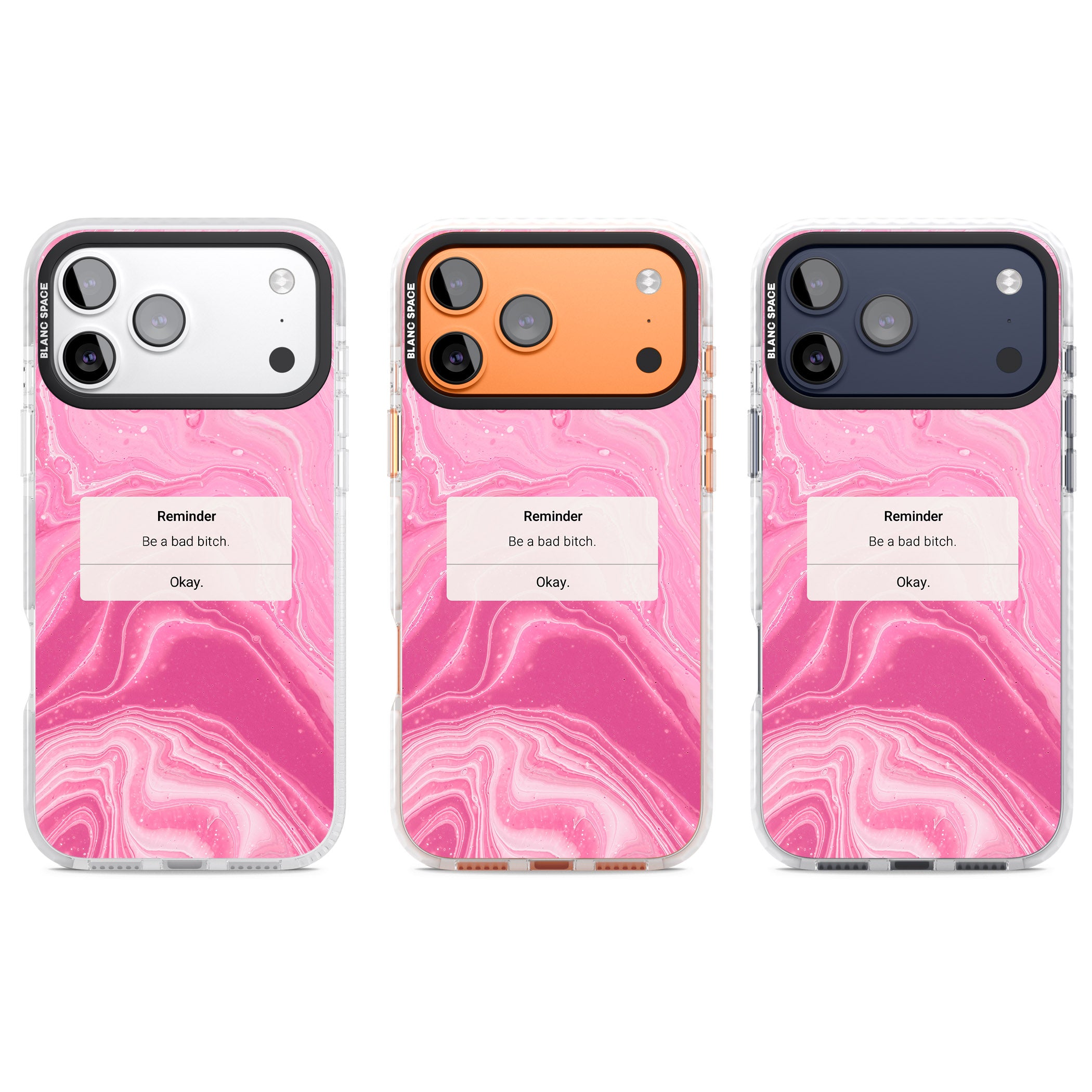 Bad Bitch Reminder iPhone 17 Pro Impact Clear Phone Case APT Impact Protection