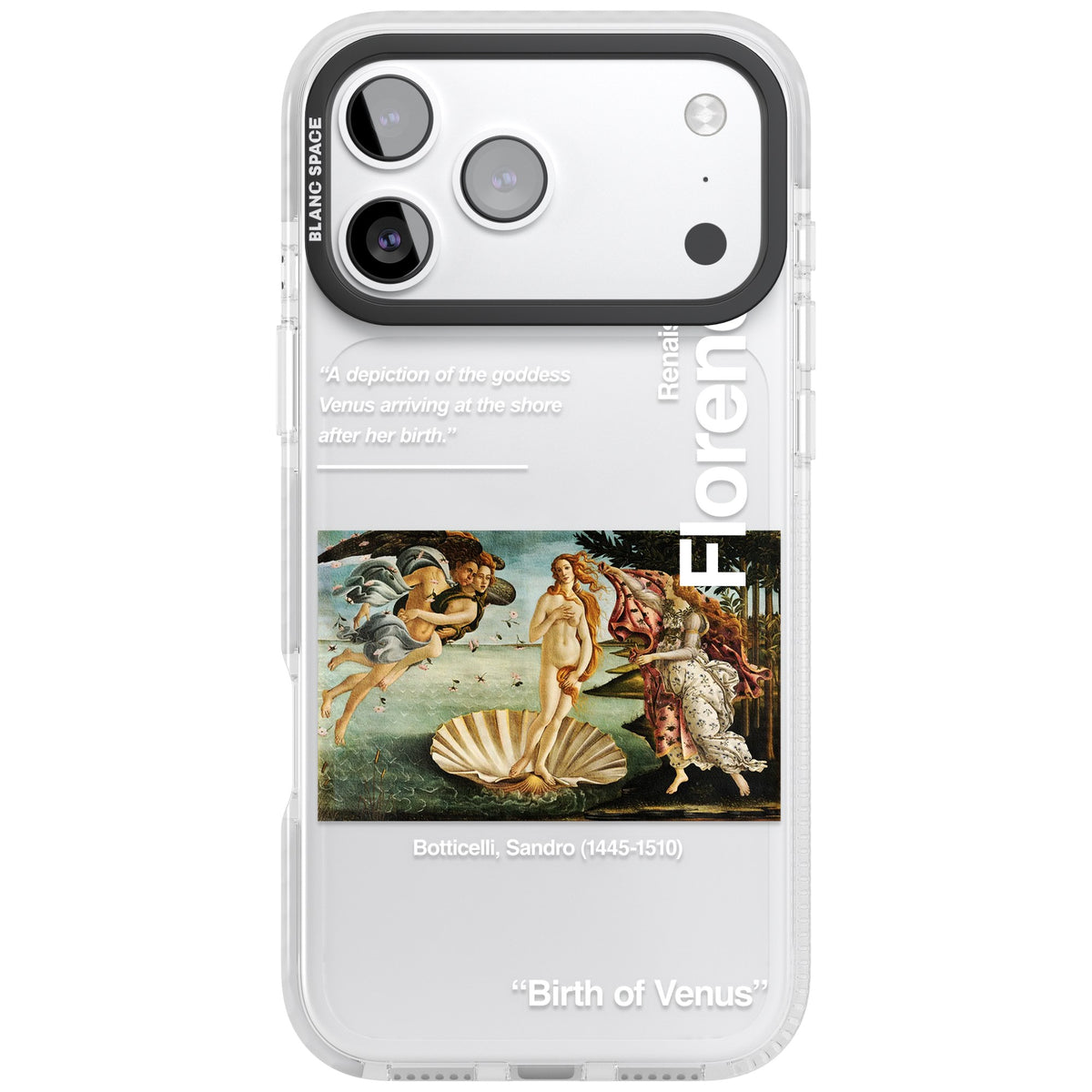 Birth Of Venus iPhone 17 Pro Max Impact Clear Phone Case front