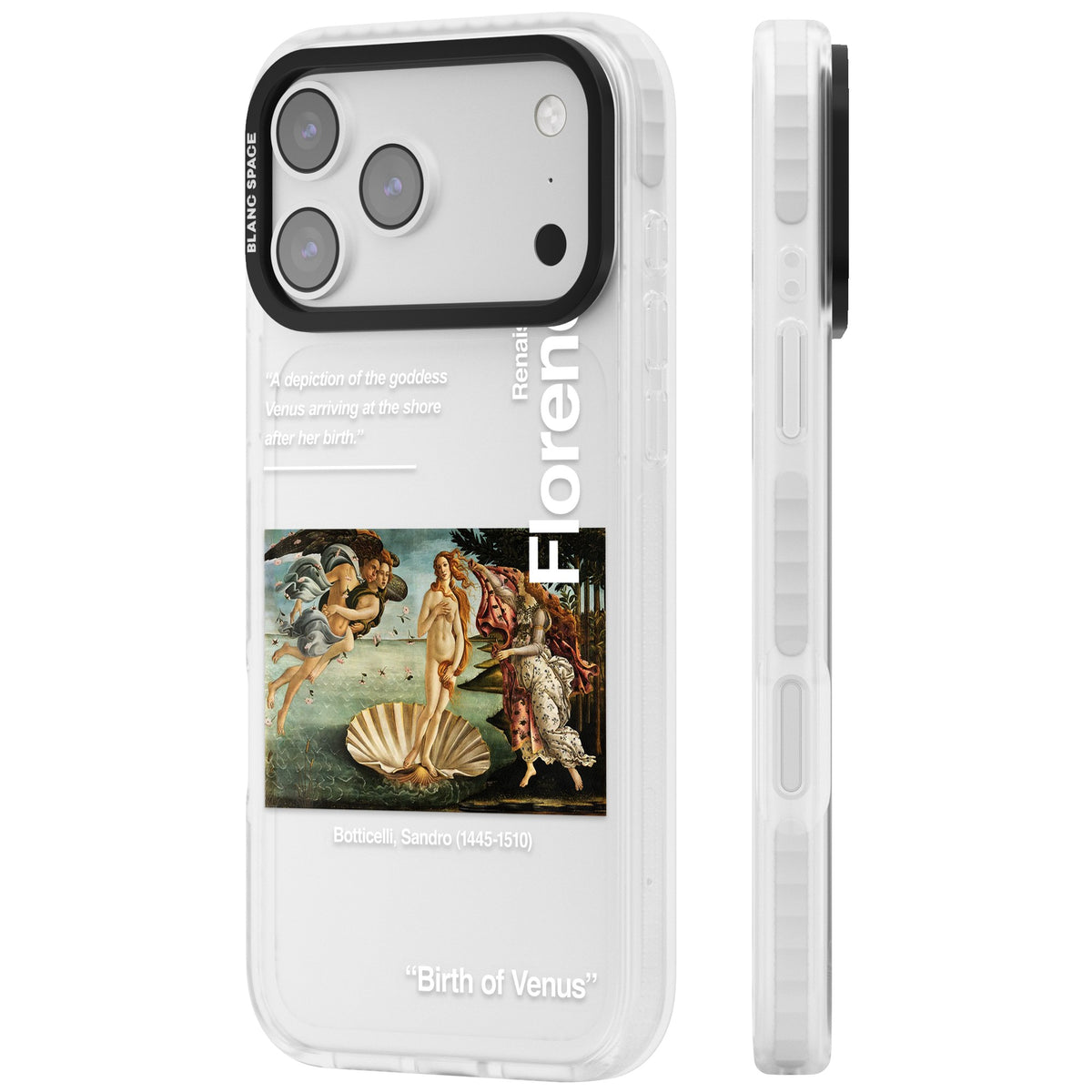 Birth Of Venus iPhone 17 Pro Max Impact Clear Phone Case side