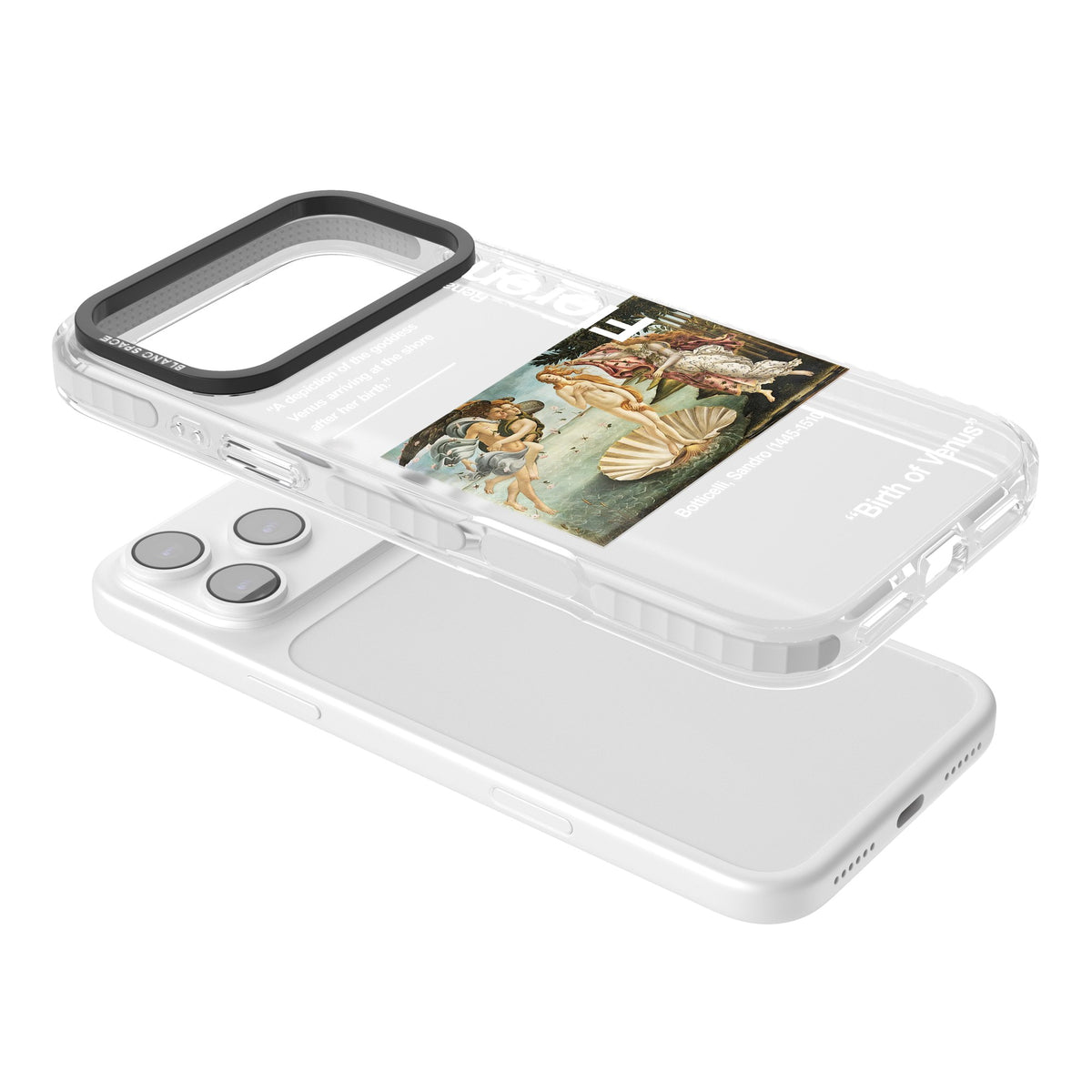 Birth Of Venus iPhone 17 Pro Max Impact Clear Phone Case angled