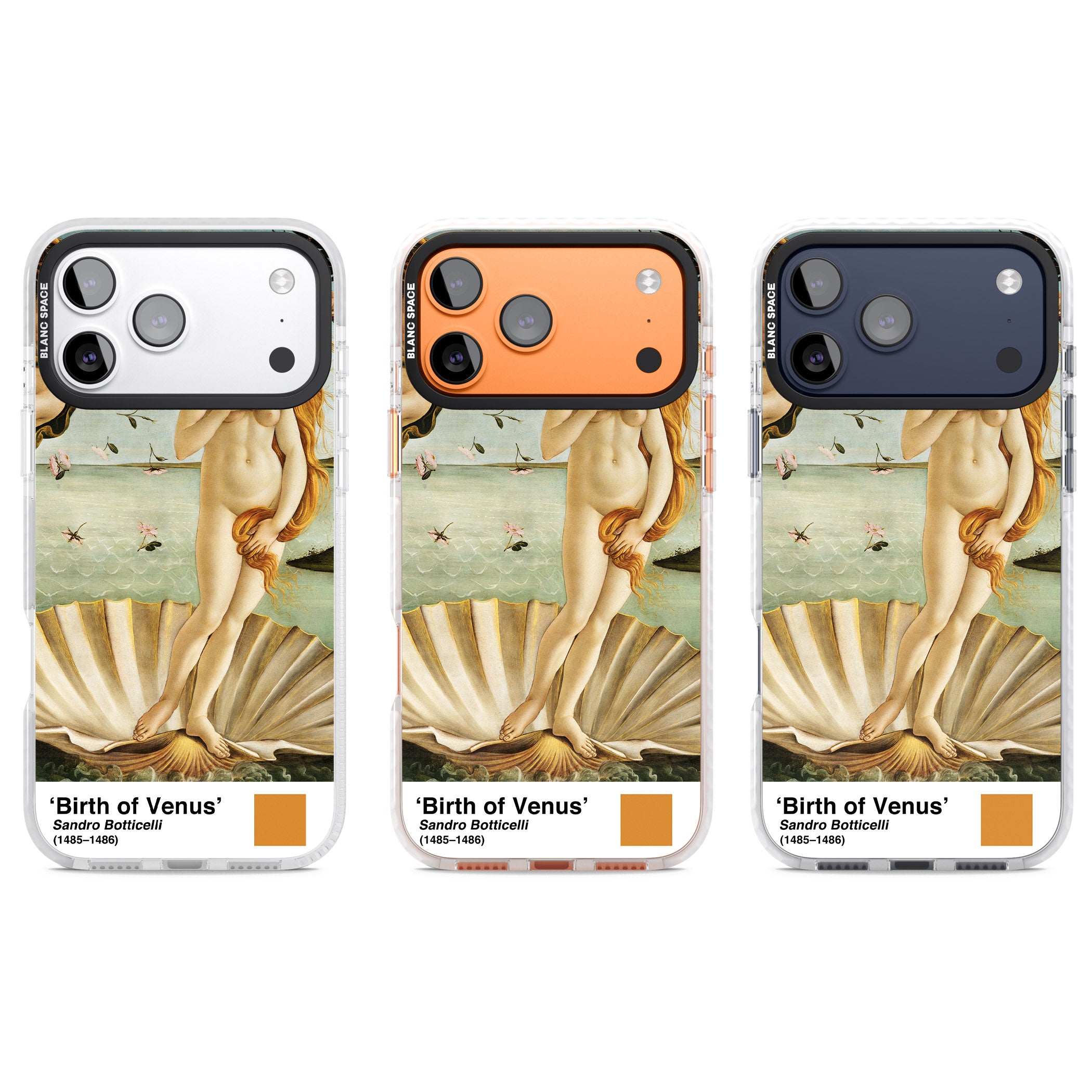 The Birth Of Venus iPhone 17 Pro Impact Clear Phone Case APT Impact Protection