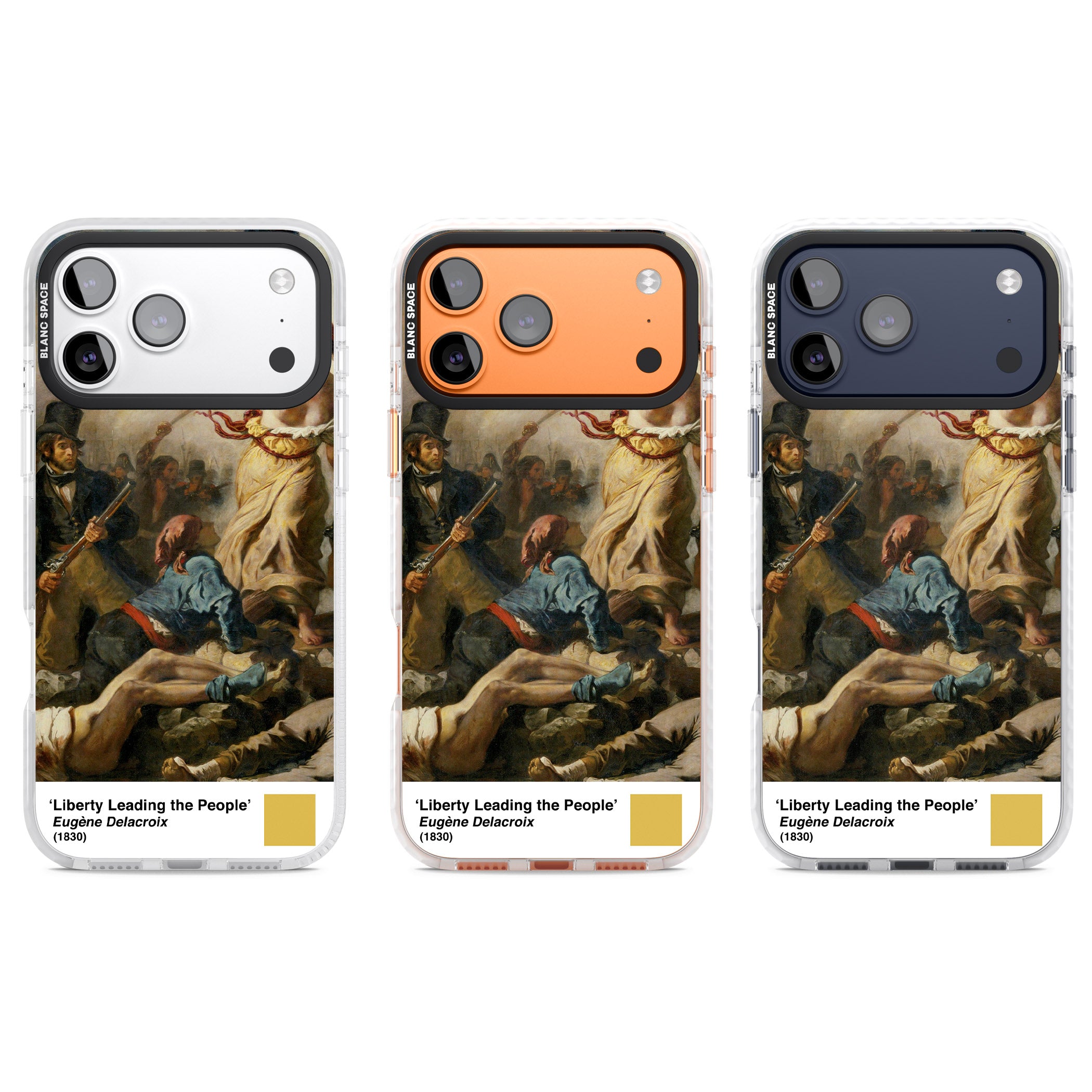 Liberty Leading The People iPhone 17 Pro Impact Clear Phone Case APT Impact Protection
