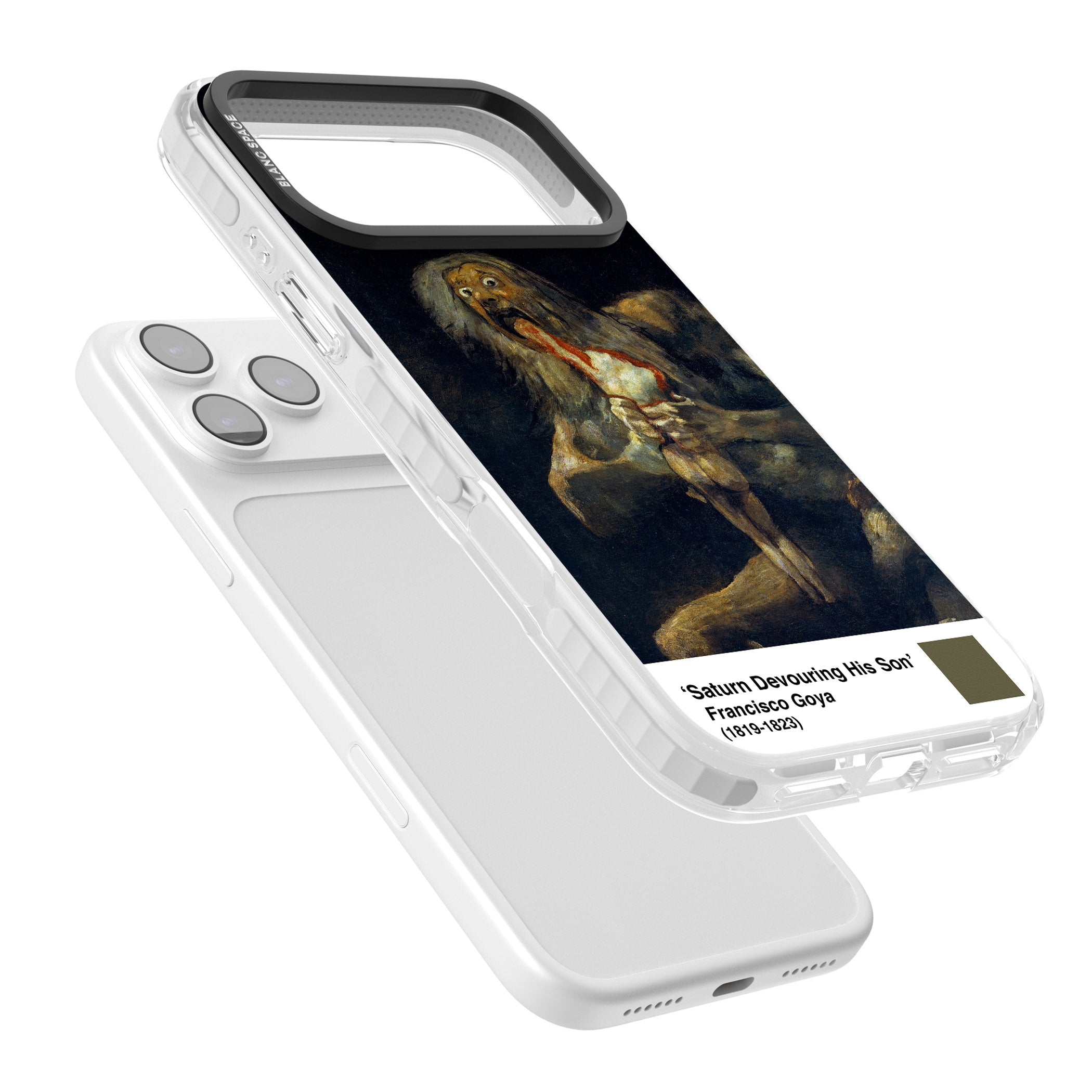 Saturn Devouring His Son iPhone 17 Pro Impact Clear Phone Case Colours