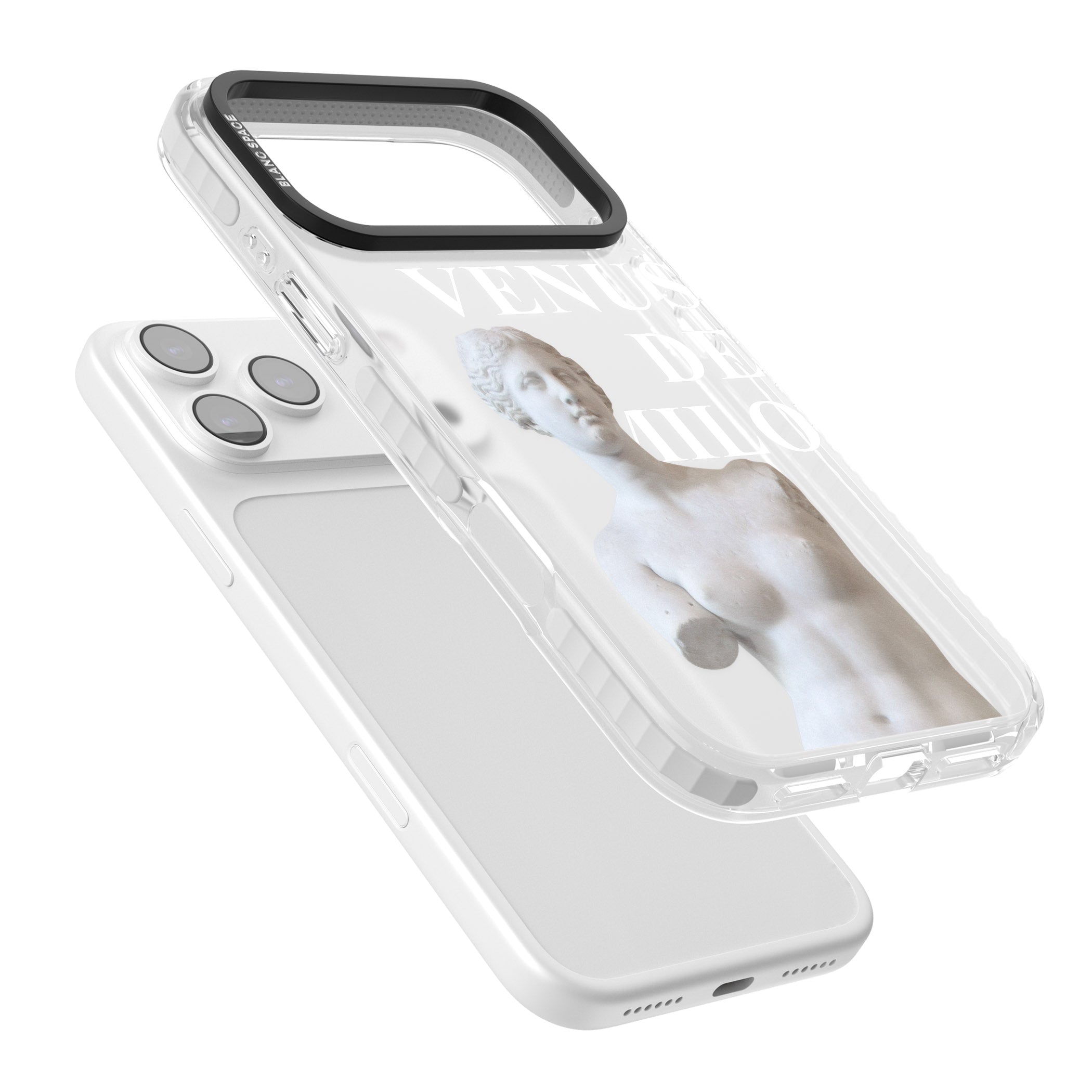 Venus De Milo Cutout iPhone 17 Pro Impact Clear Phone Case Colours