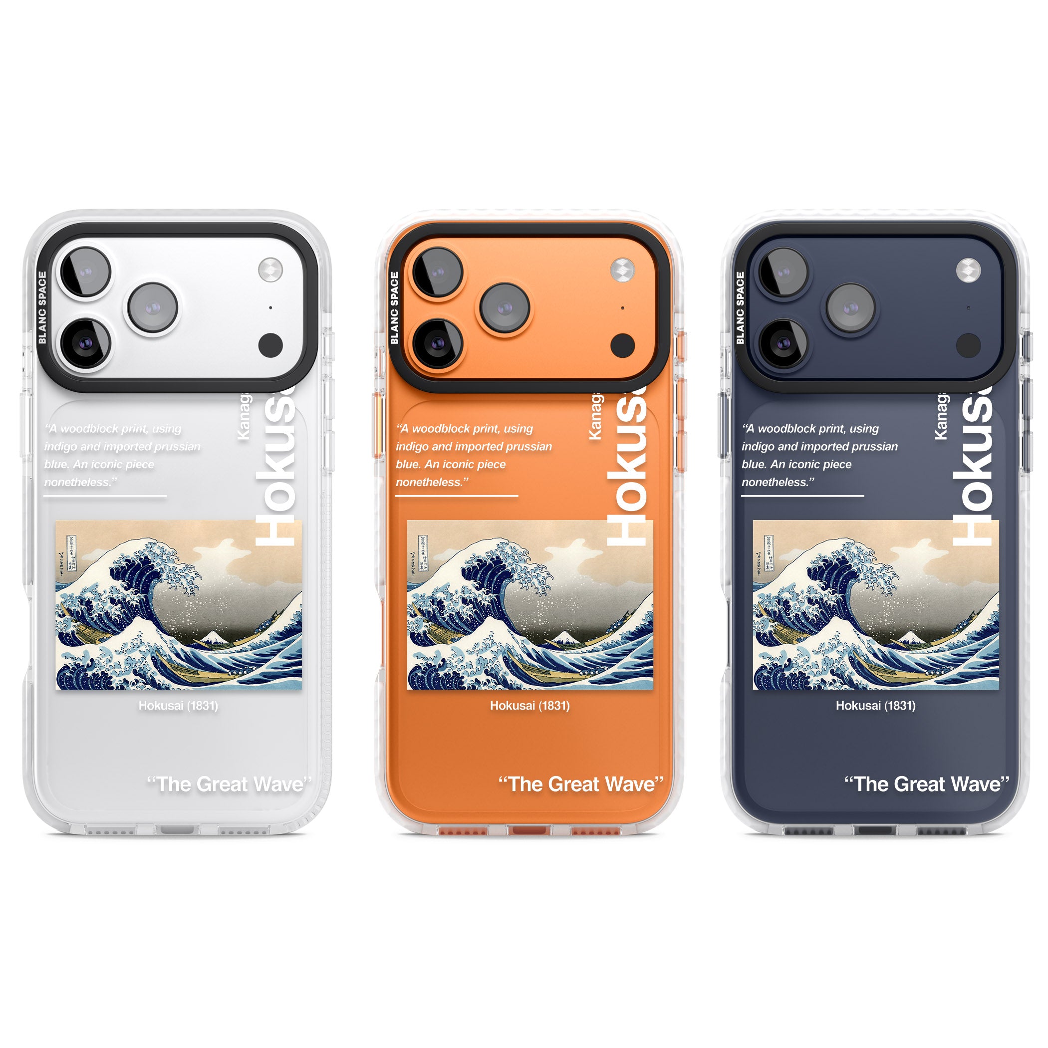 The Great Wave iPhone 17 Pro Impact Clear Phone Case APT Impact Protection
