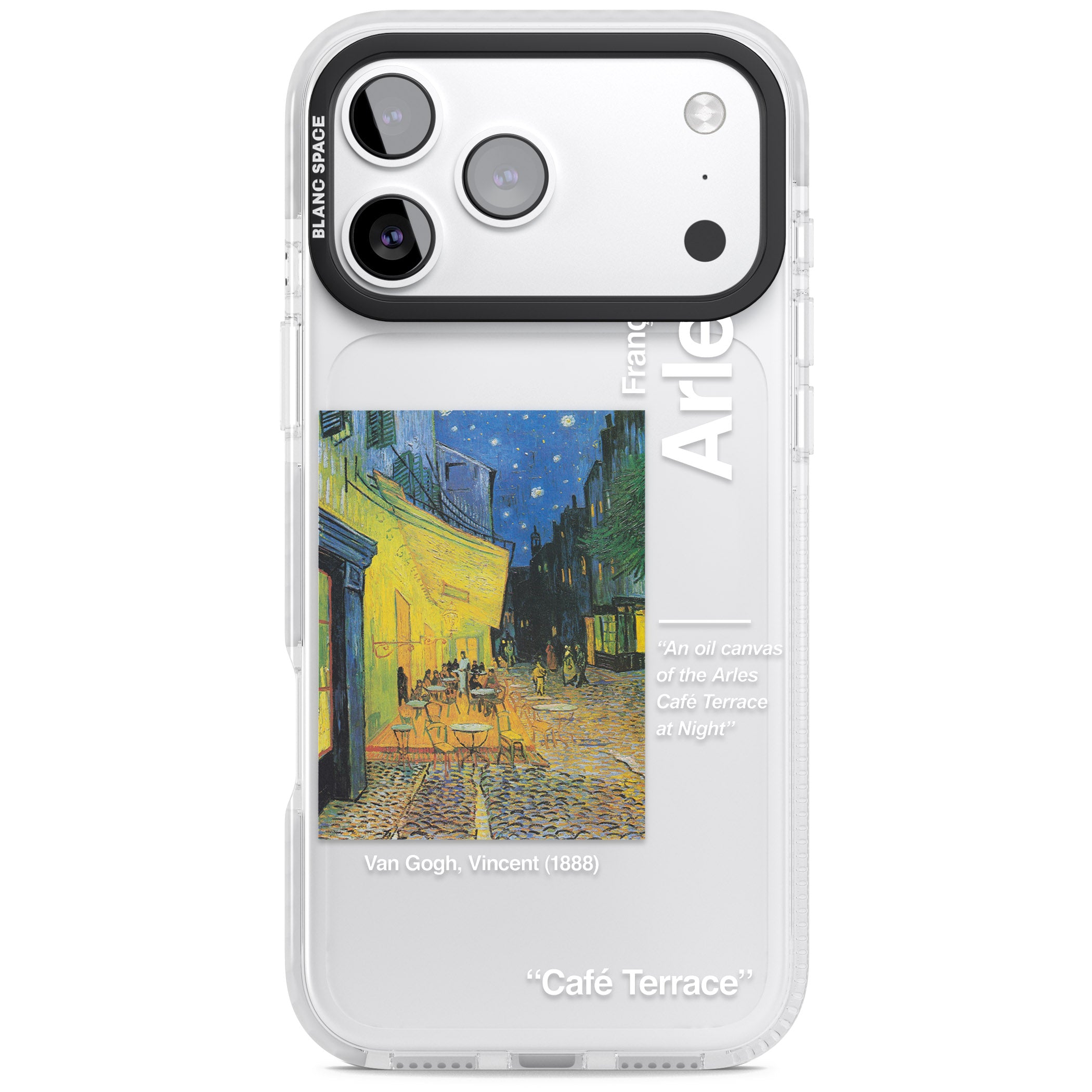 Cafe Terrace At Night iPhone 17 Pro Impact Clear Phone Case