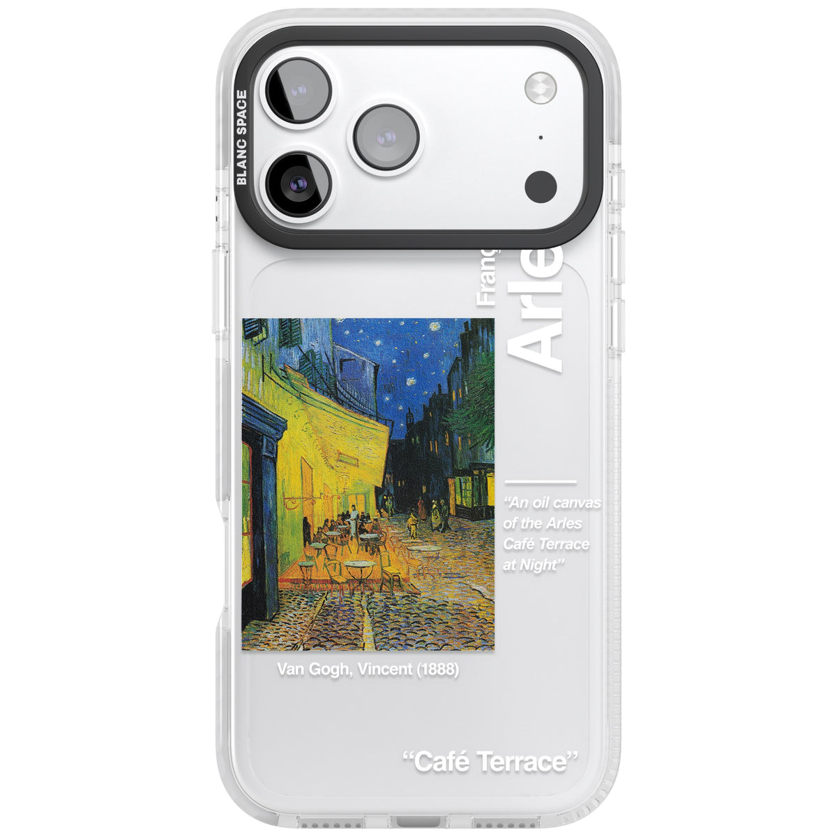 Cafe Terrace At Night iPhone 17 Pro Max Impact Clear Phone Case front