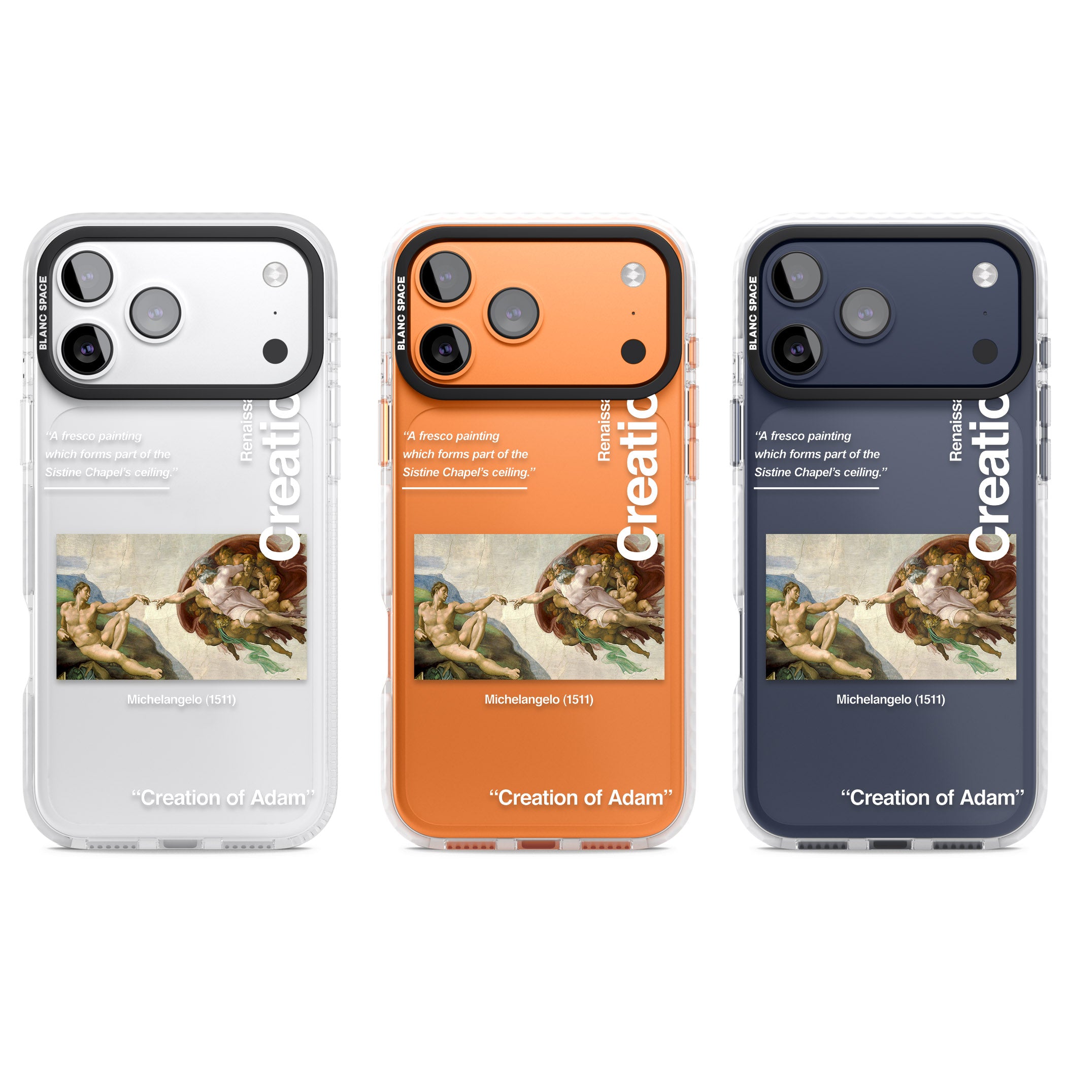 Creation Of Adam Michelangelo iPhone 17 Pro Impact Clear Phone Case APT Impact Protection