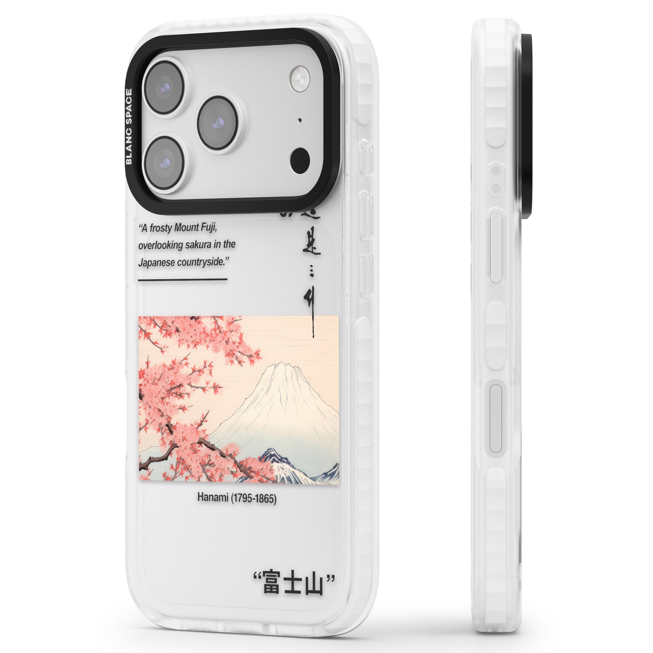 Hanami iPhone 17 Pro Impact Clear Phone Case Side Profile