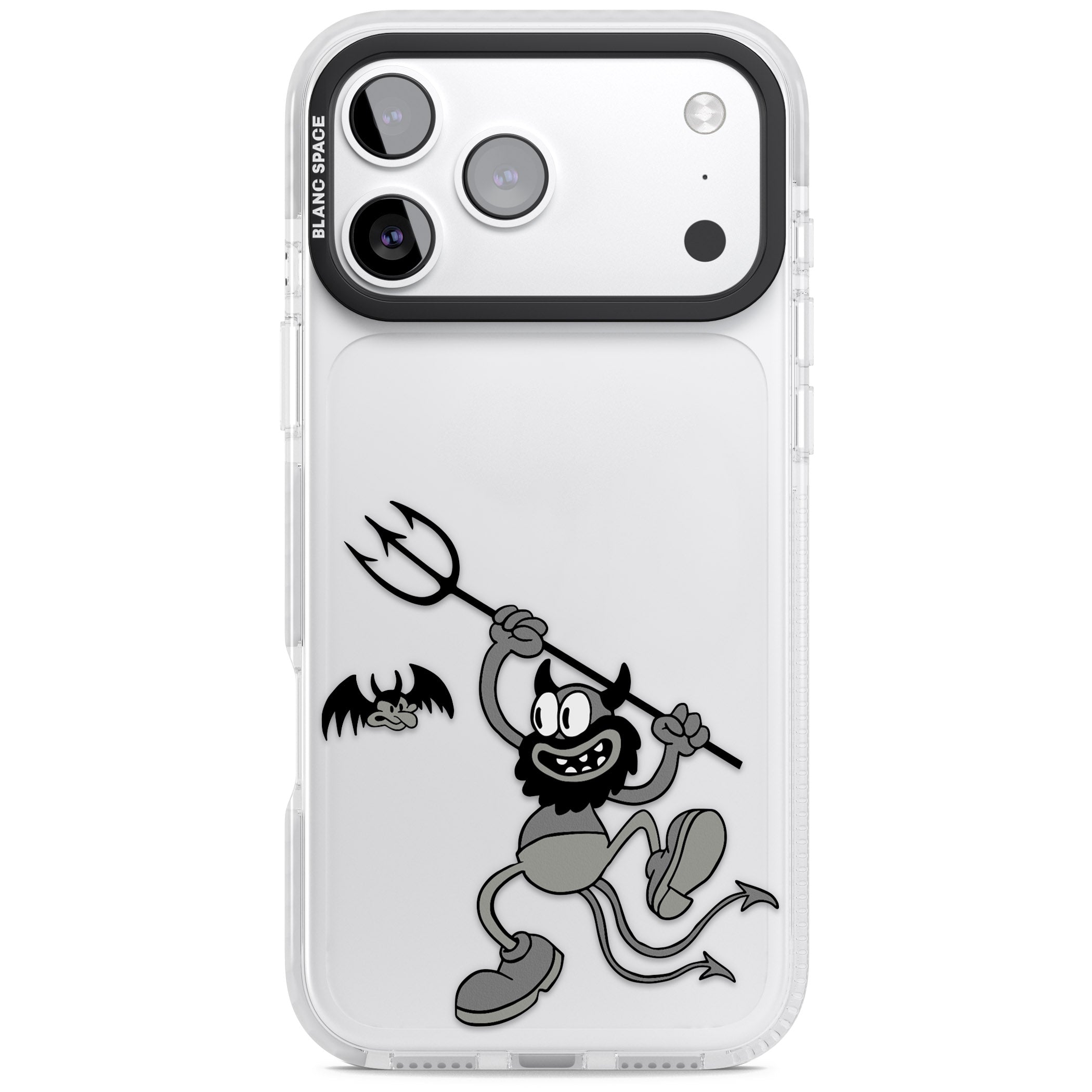 Dancing Devil iPhone 17 Pro Impact Clear Phone Case