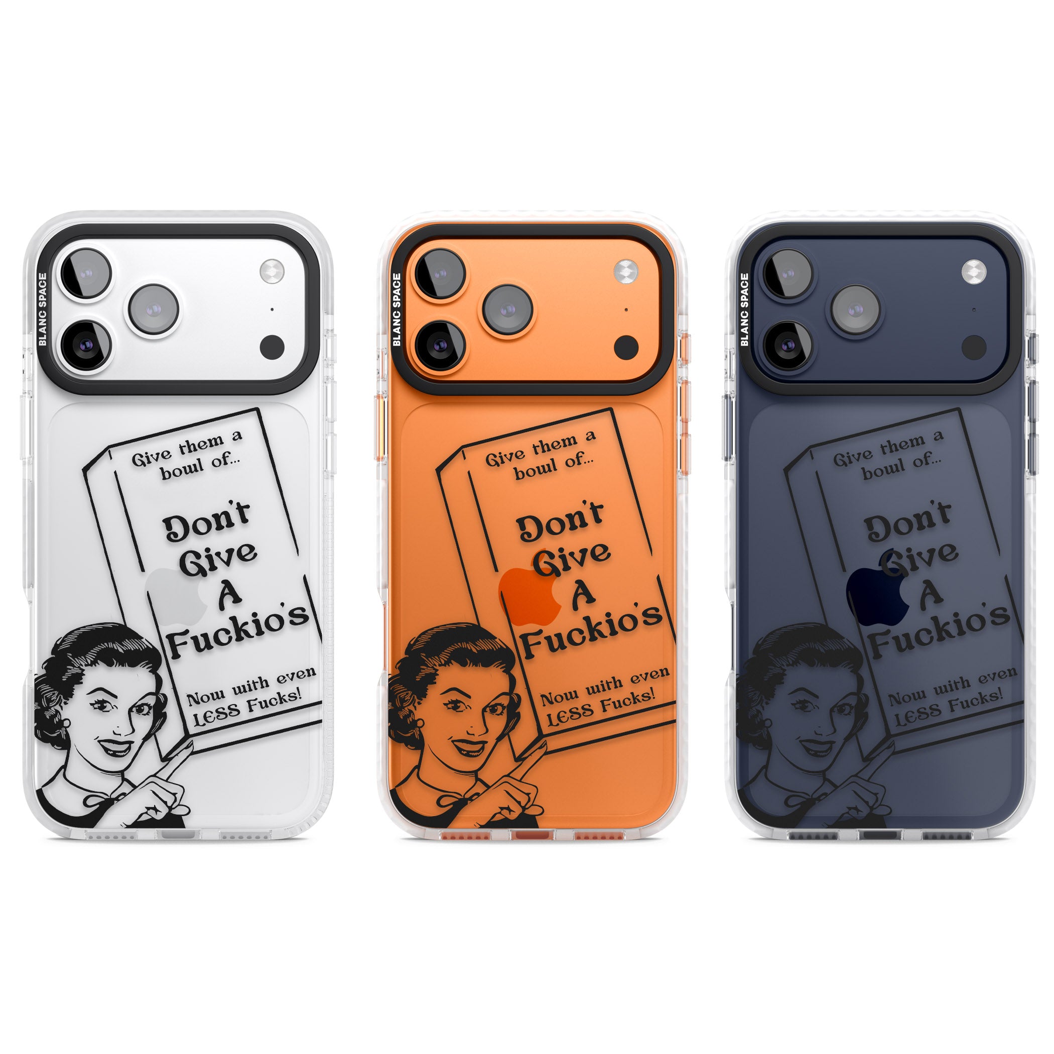 Dont Give A F Ckios Cereal iPhone 17 Pro Impact Clear Phone Case APT Impact Protection