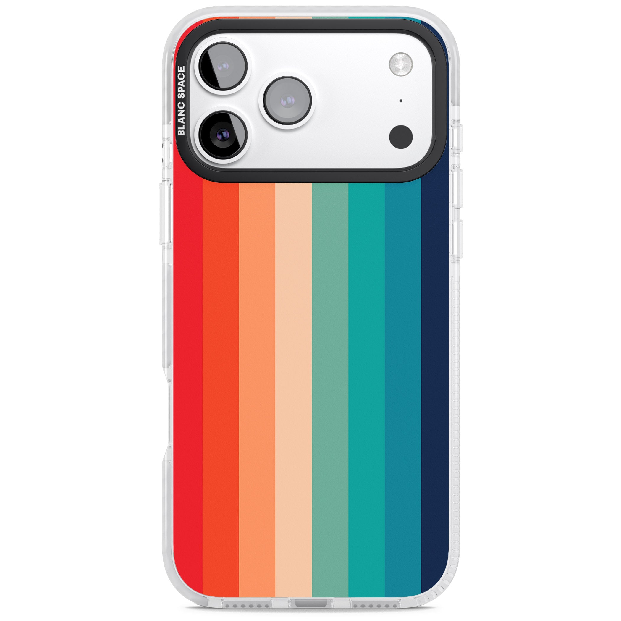 Retro 70'S Colour Palette iPhone 17 Pro Impact Clear Phone Case
