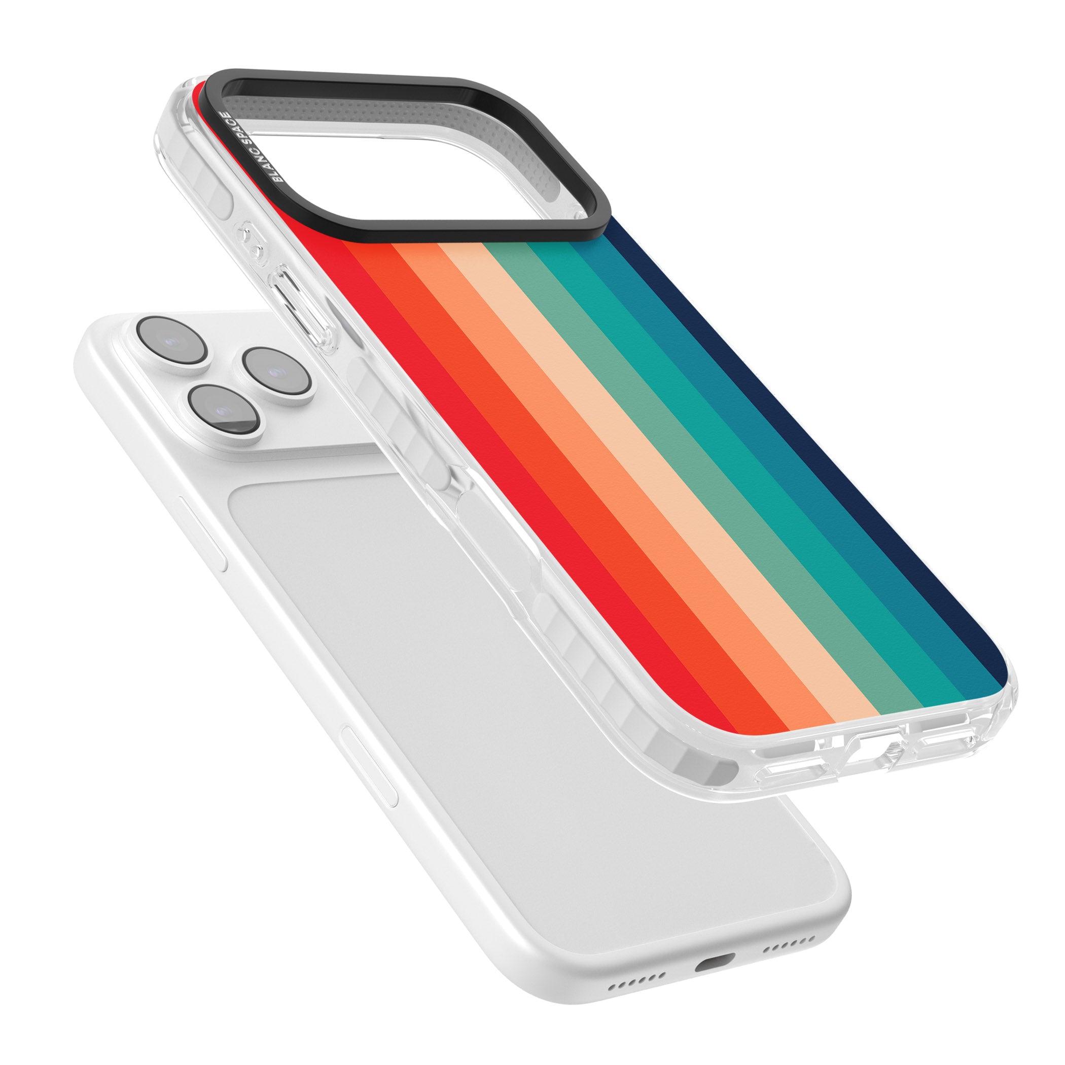 Retro 70'S Colour Palette iPhone 17 Pro Impact Clear Phone Case Colours