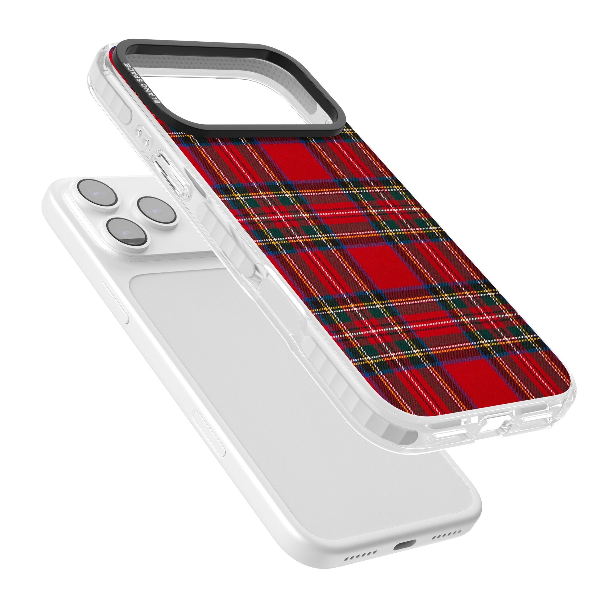 Royal Stewart Tartan iPhone 17 Pro Impact Clear Phone Case Colours
