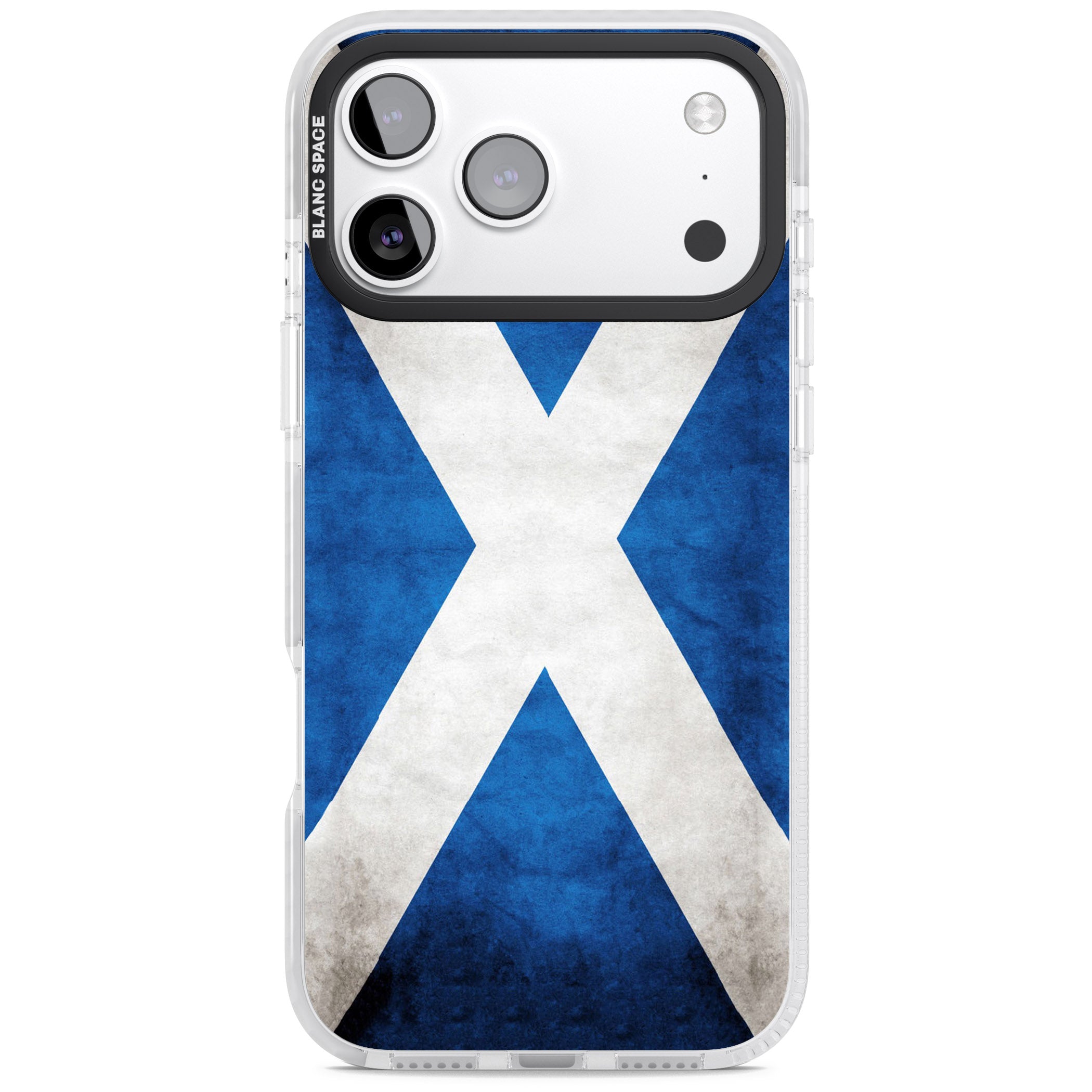 Scotland Saltire Flag iPhone 17 Pro Impact Clear Phone Case