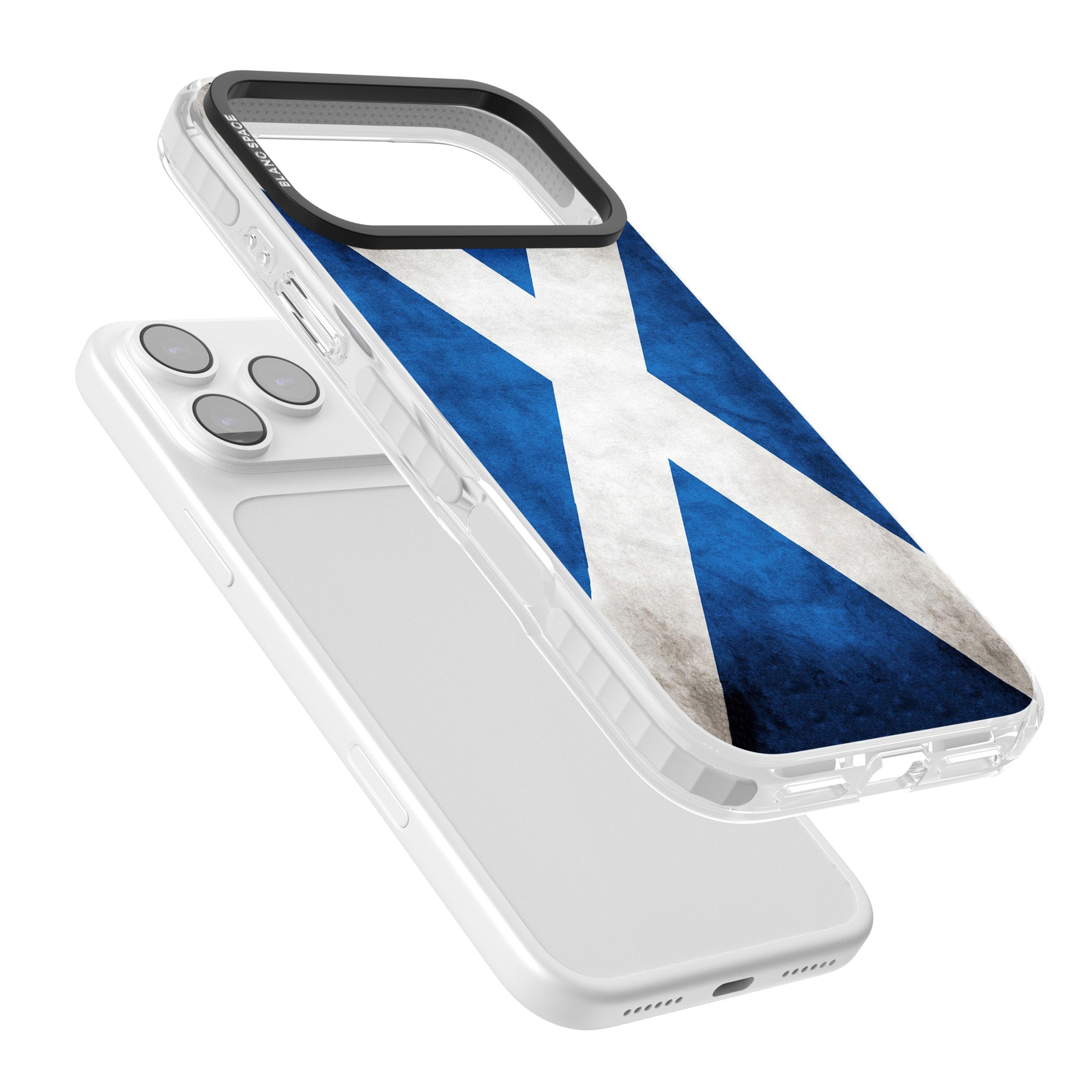 Scotland Saltire Flag iPhone 17 Pro Impact Clear Phone Case Colours