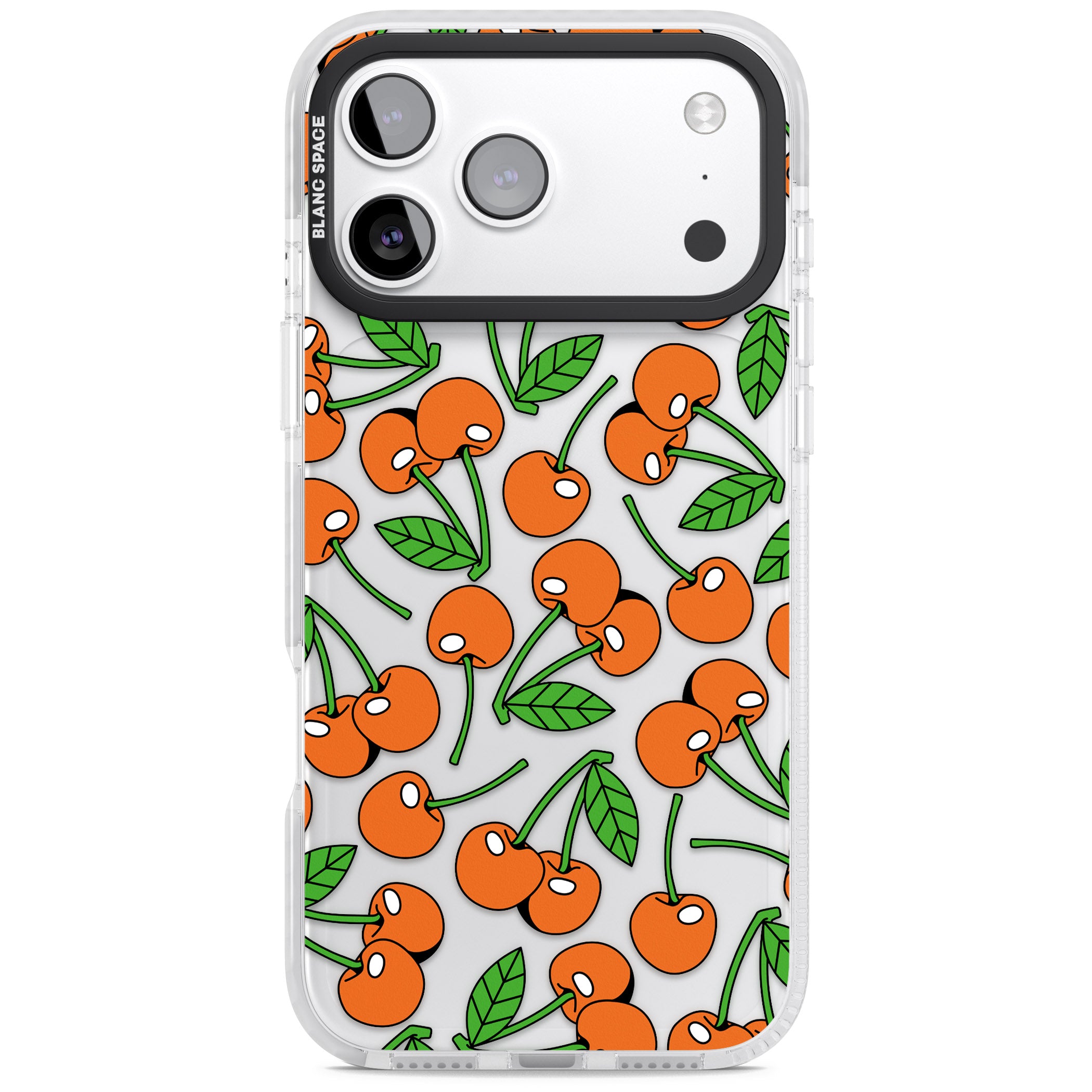 Orchard Fresh Cherries iPhone 17 Pro Impact Clear Phone Case