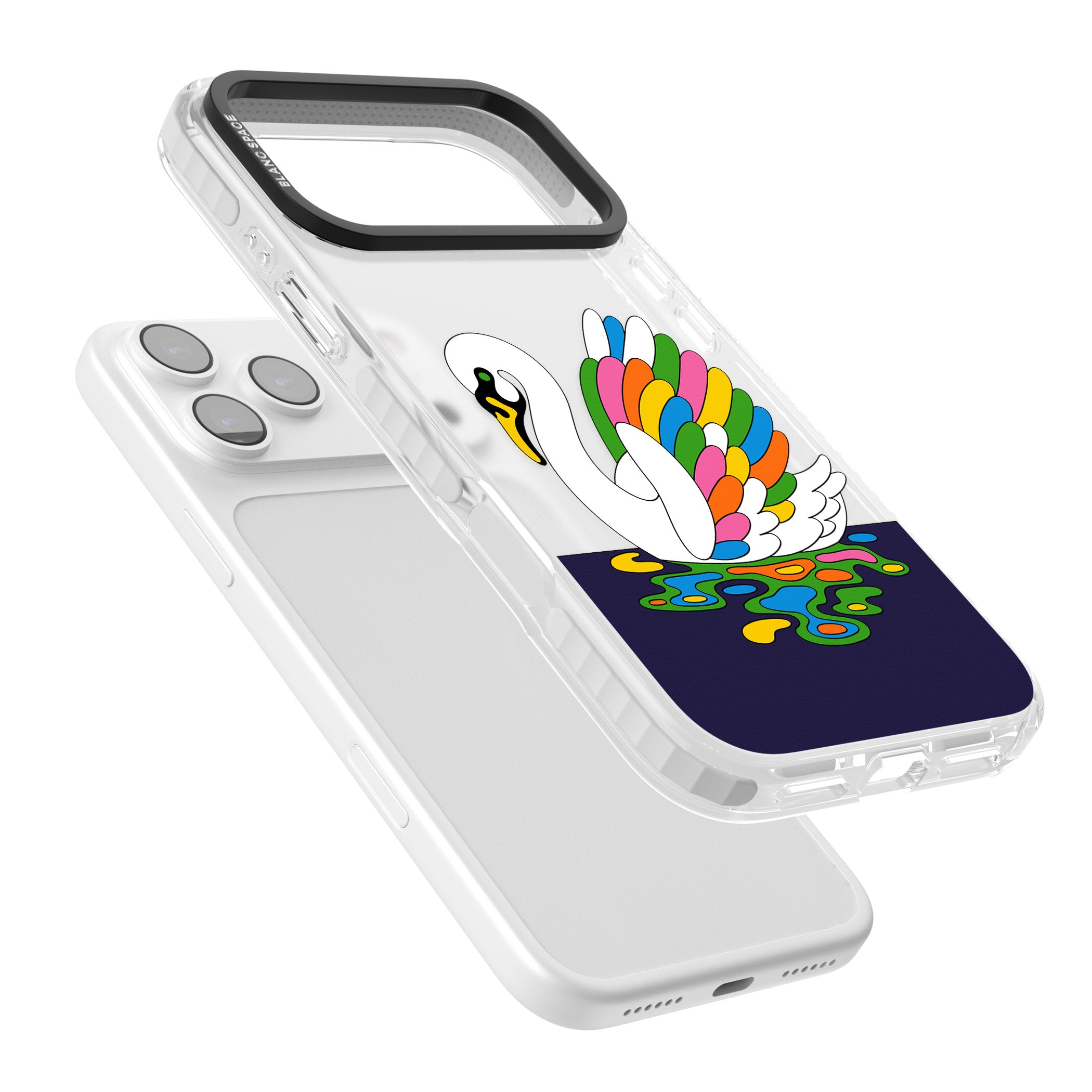 Serene Swan iPhone 17 Pro Impact Clear Phone Case Colours