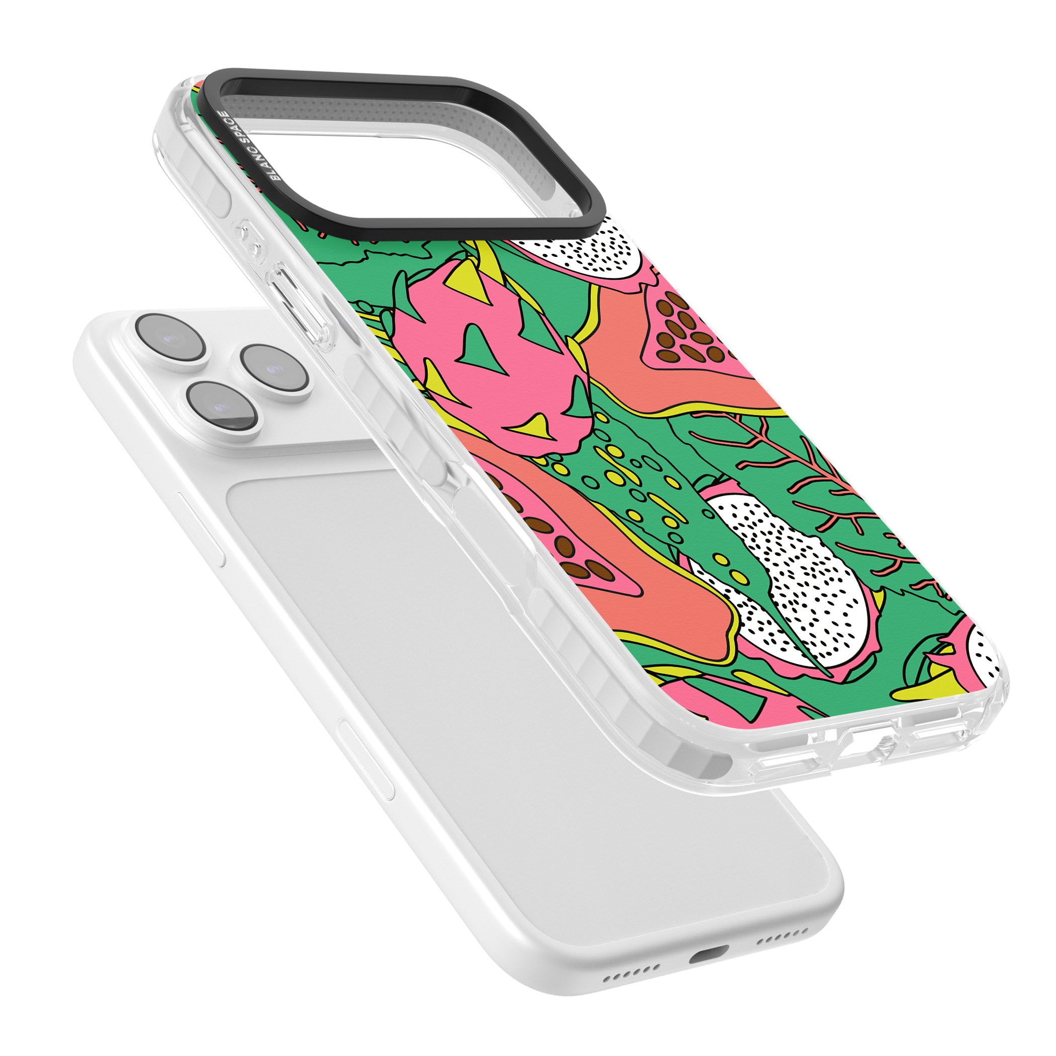 Psychedelic Salad iPhone 17 Pro Impact Clear Phone Case Colours