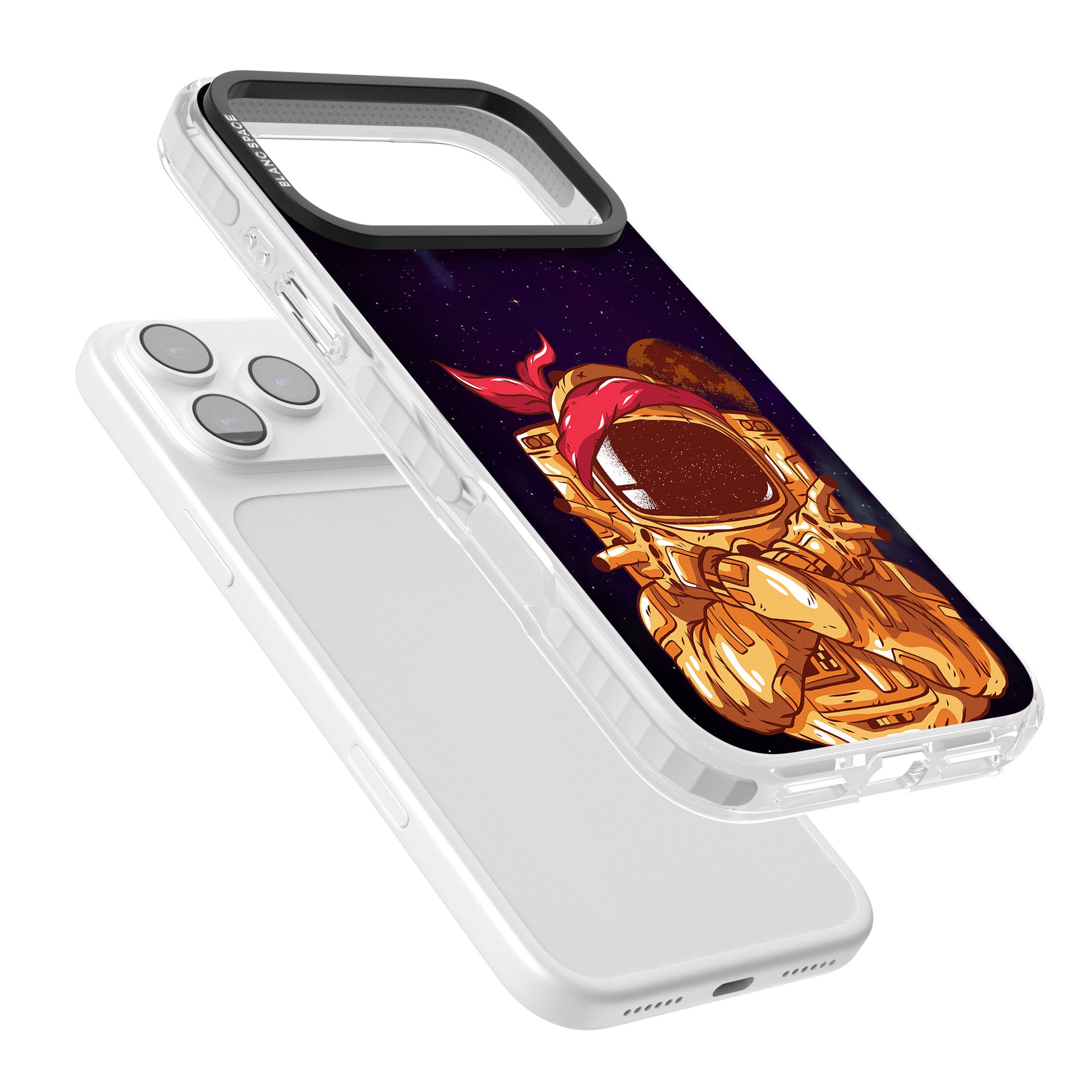 Space Gangster iPhone 17 Pro Impact Clear Phone Case Colours