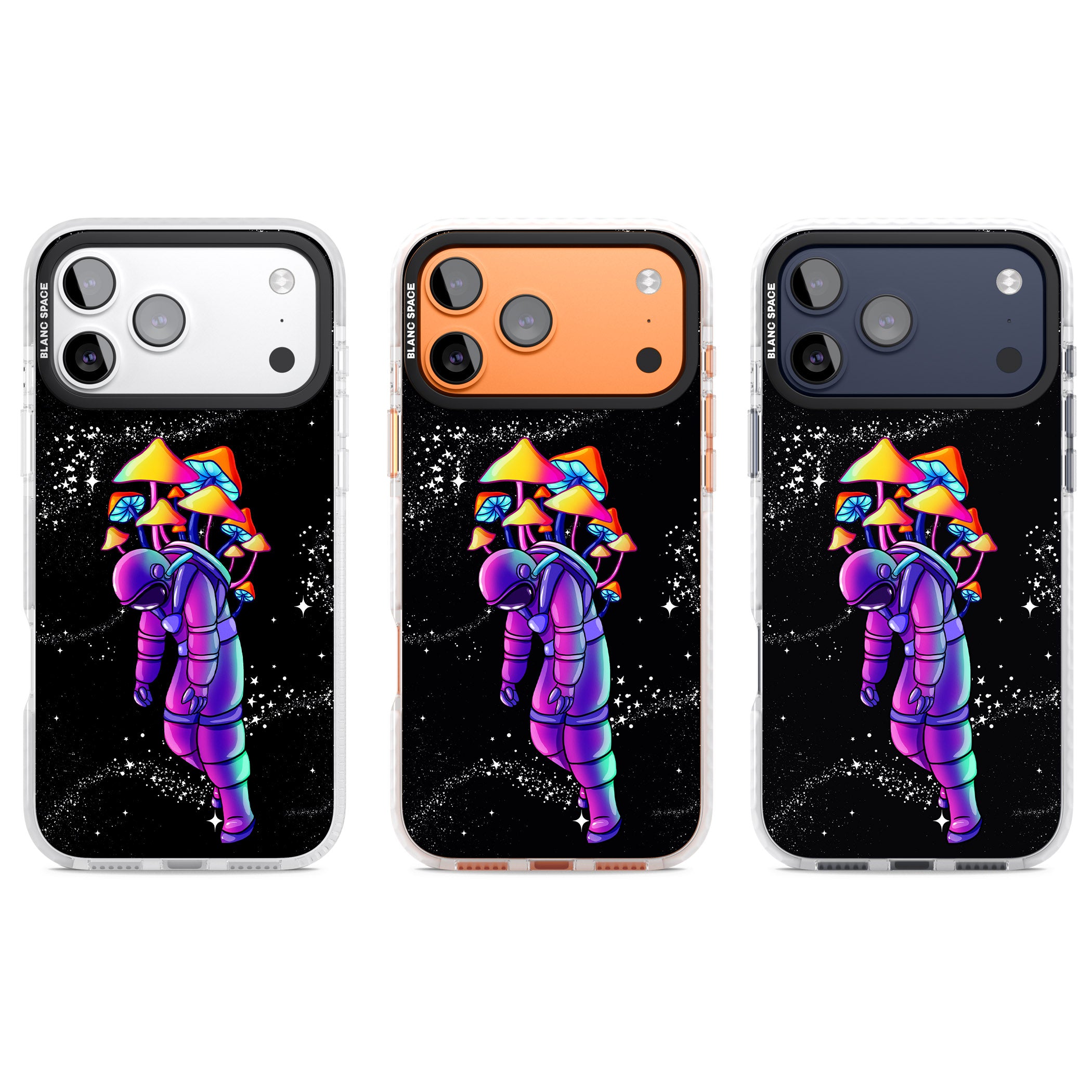 Space Mutation iPhone 17 Pro Impact Clear Phone Case APT Impact Protection