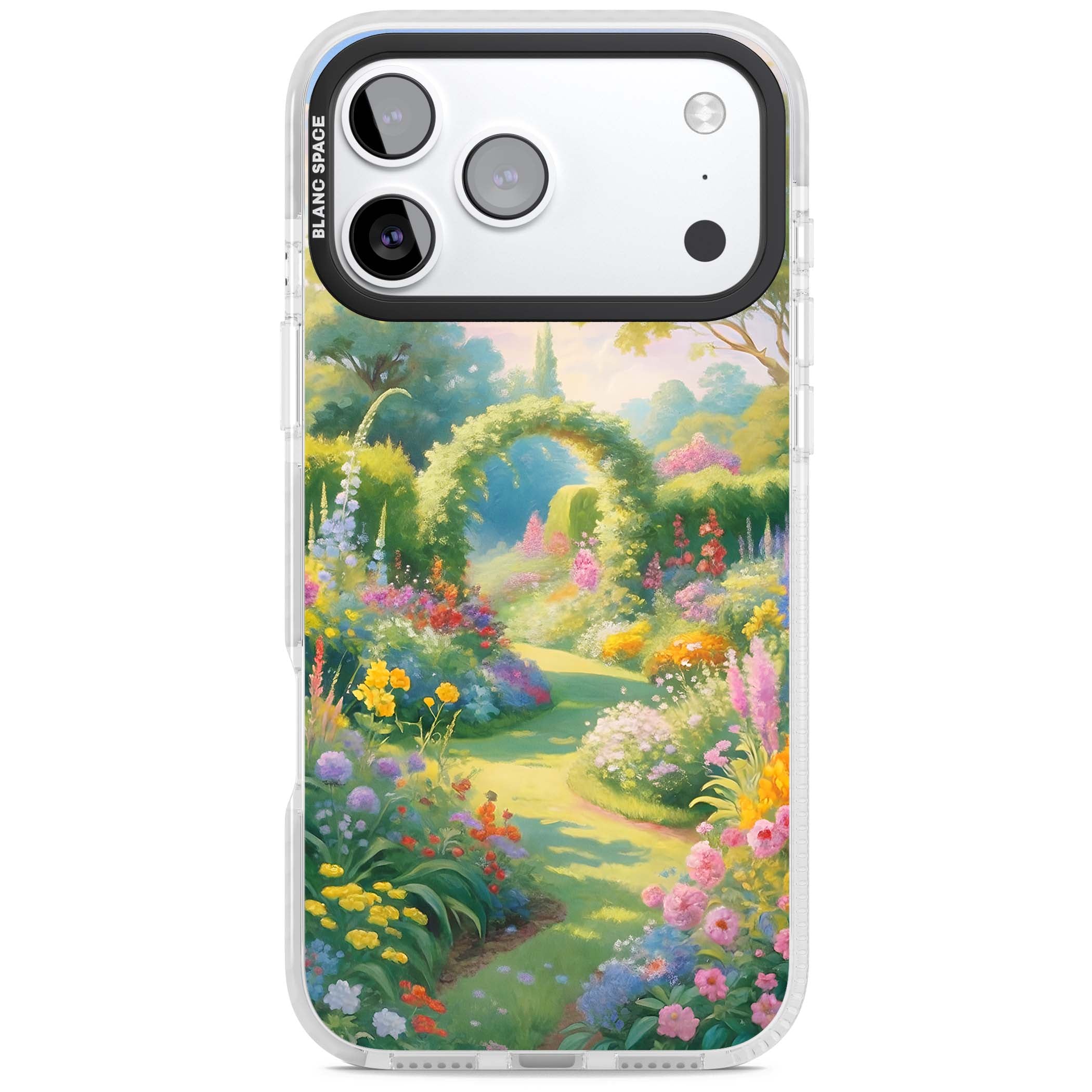 The Painter's Garden floral iPhone case | Black Impact case for iPhone 17 Pro, iPhone 17 Pro Max