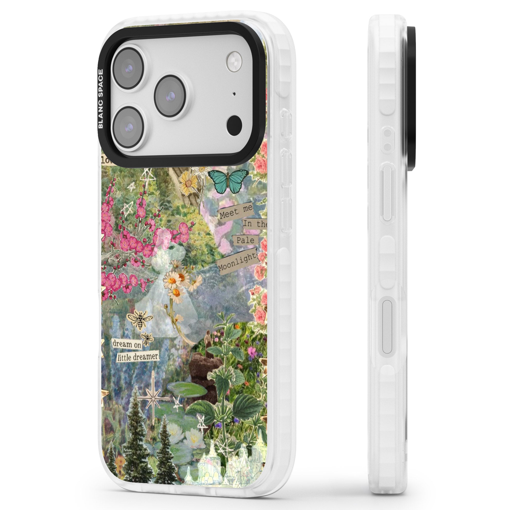 Spring Day iPhone 17 Pro Impact Clear Phone Case Side Profile