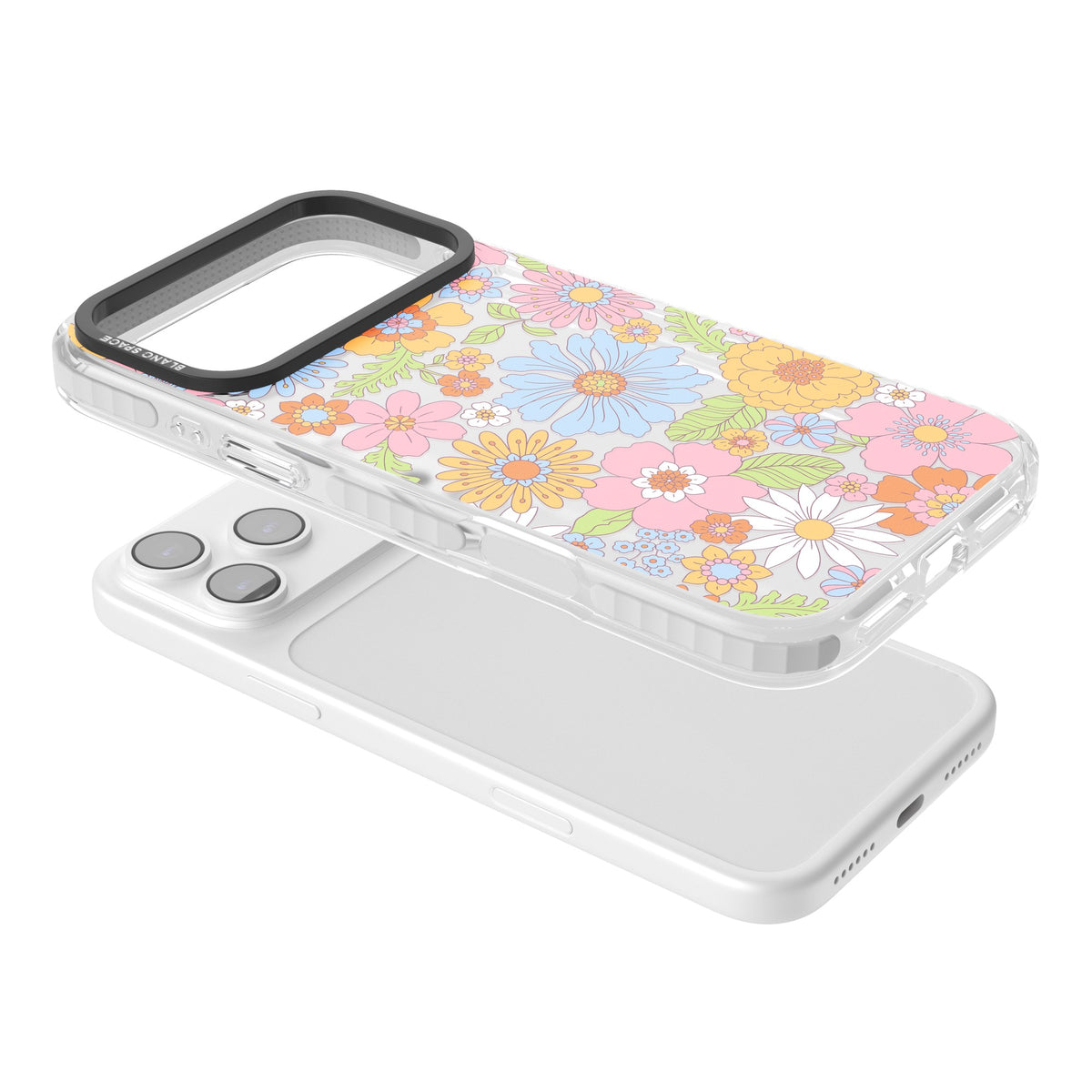 Spring Sonnet iPhone 17 Pro Max Impact Clear Phone Case angled
