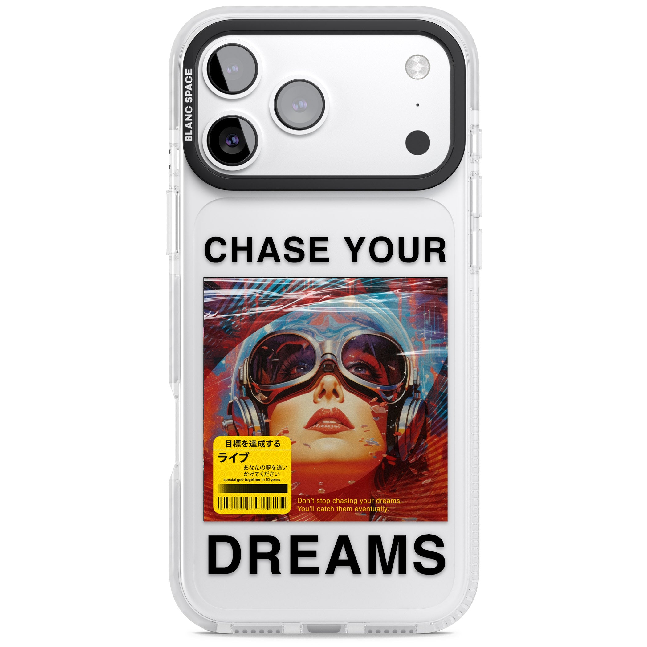 Chase Your Dreams iPhone 17 Pro Impact Clear Phone Case