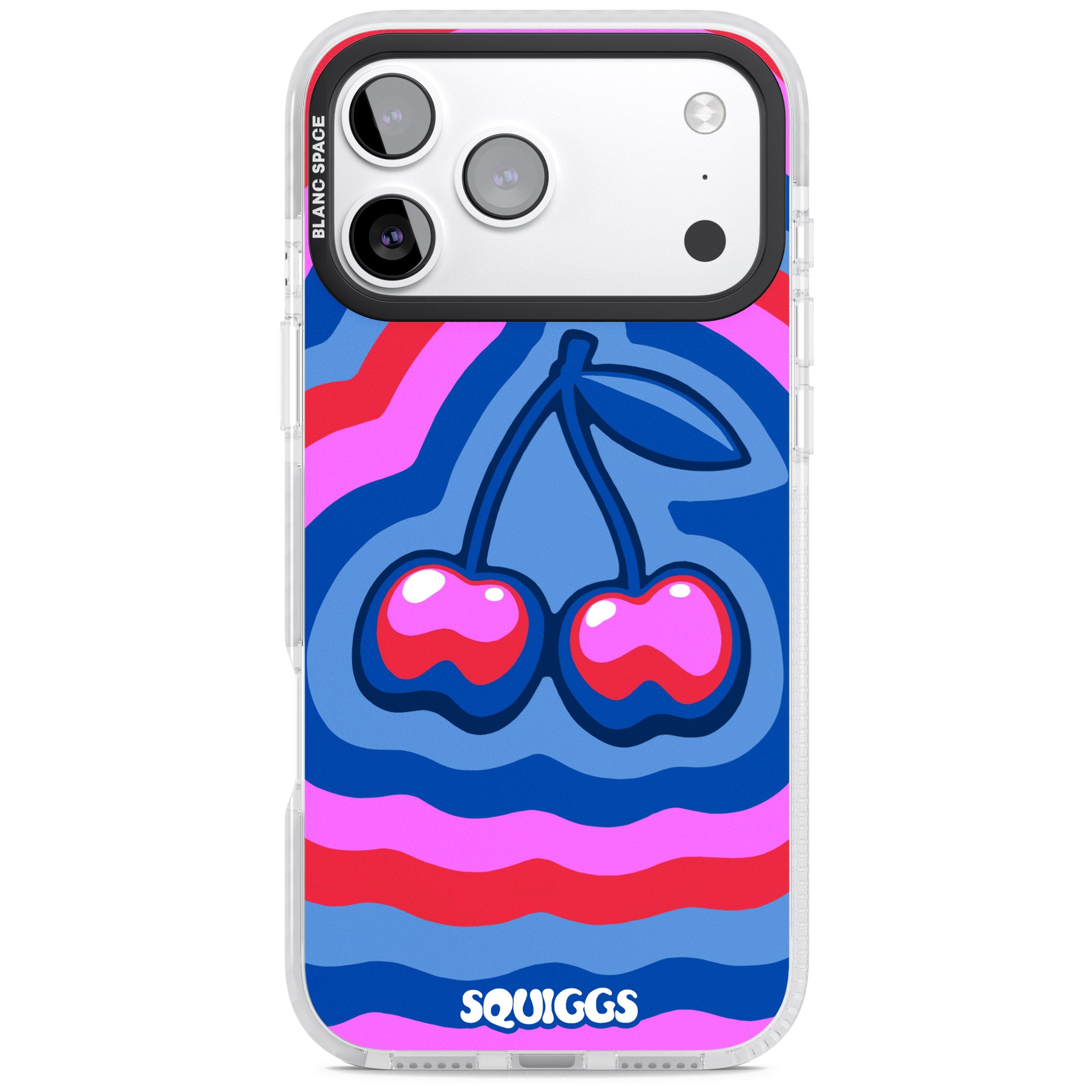 Cherry Rainbow iPhone 17 Pro Impact Clear Phone Case