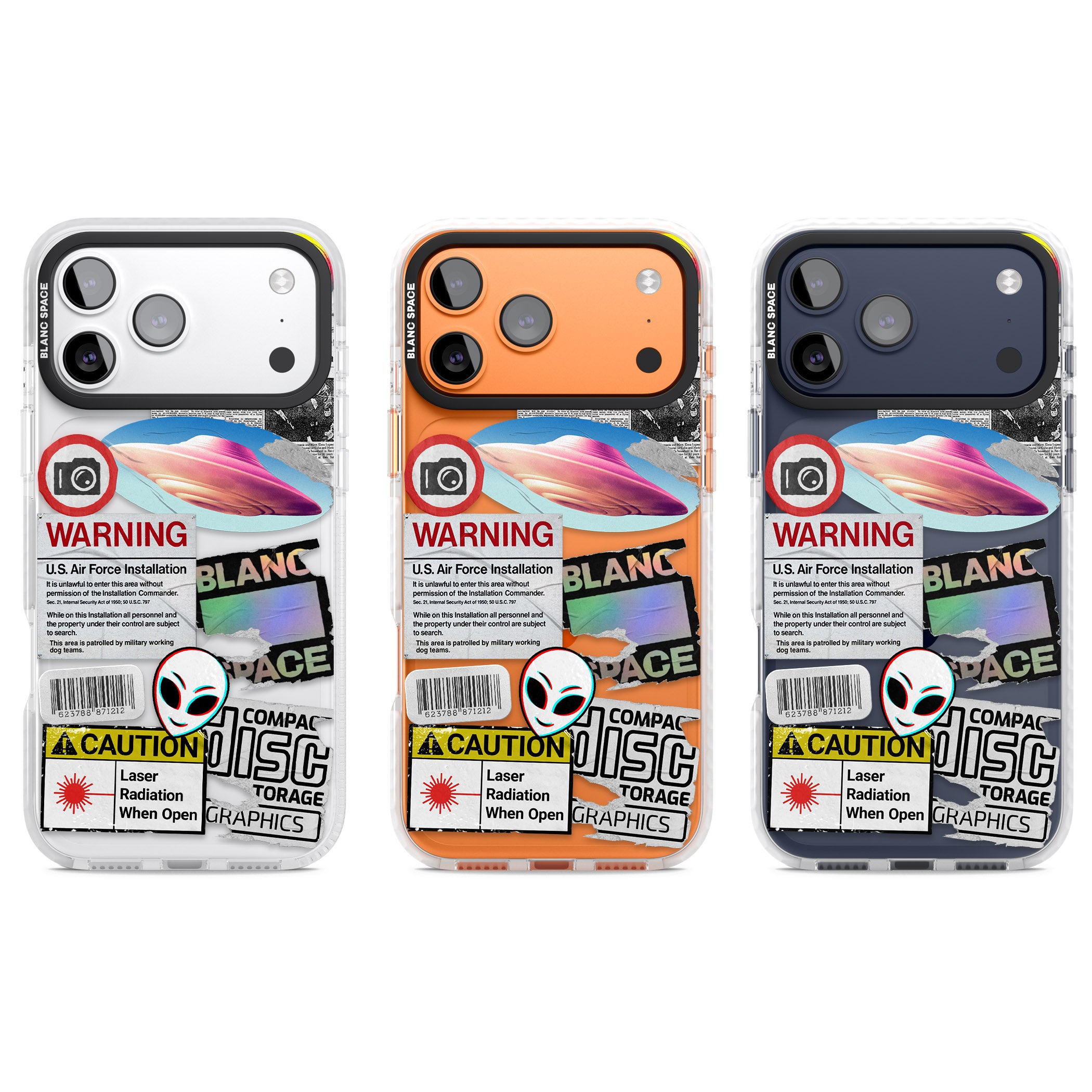 Cosmic Encounters iPhone 17 Pro Impact Clear Phone Case APT Impact Protection