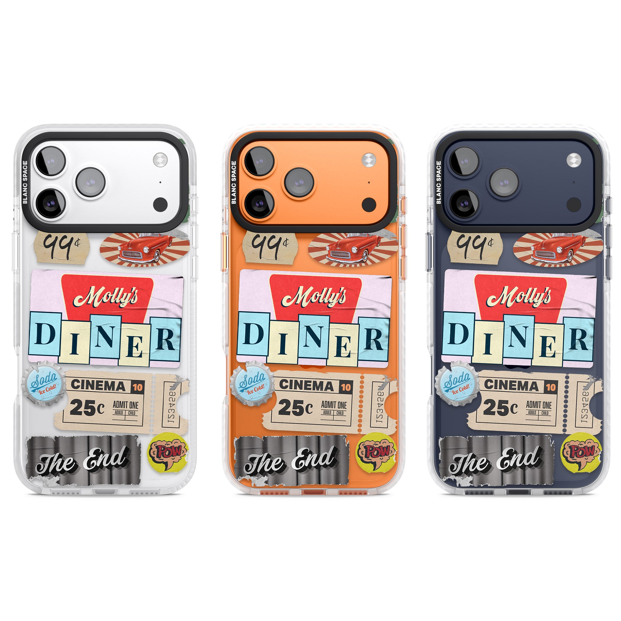 Nifty Fifties Swing iPhone 17 Pro Impact Clear Phone Case APT Impact Protection