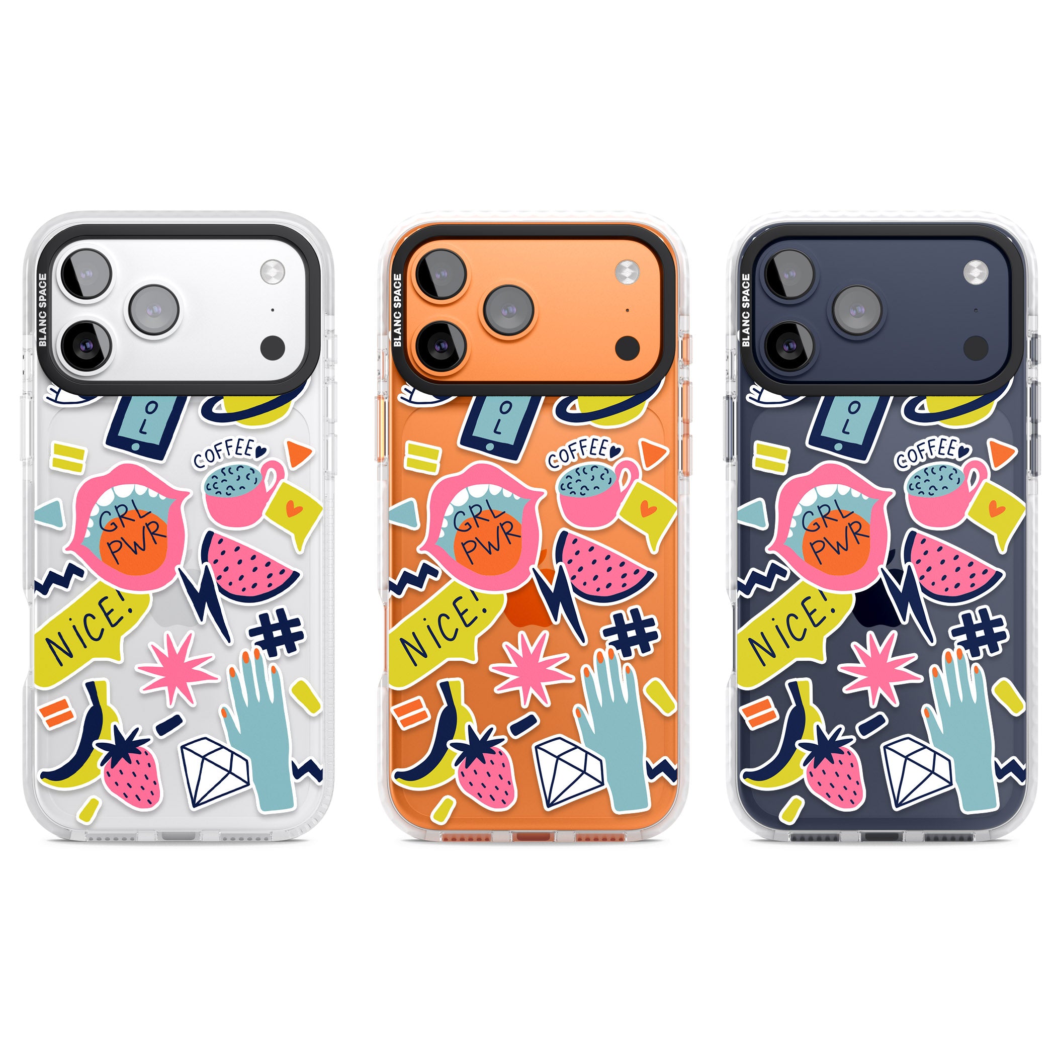 Grl Pwr iPhone 17 Pro Impact Clear Phone Case APT Impact Protection