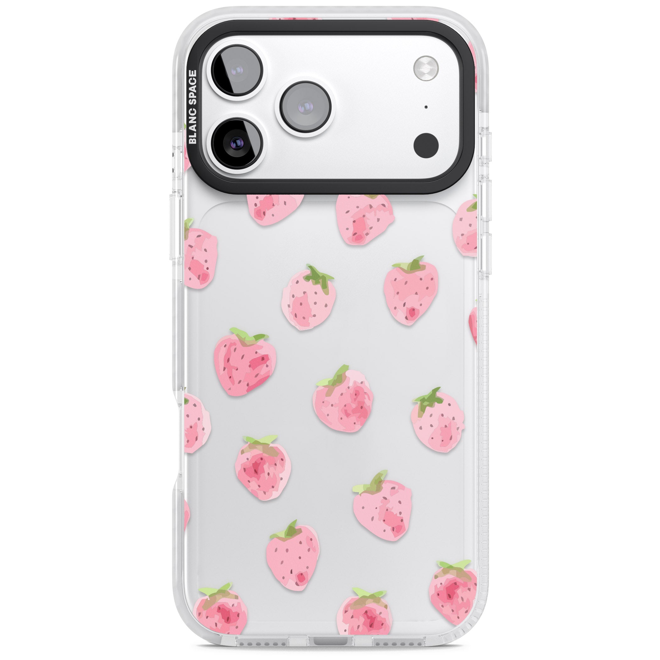 Classic Strawberry iPhone 17 Pro Impact Clear Phone Case