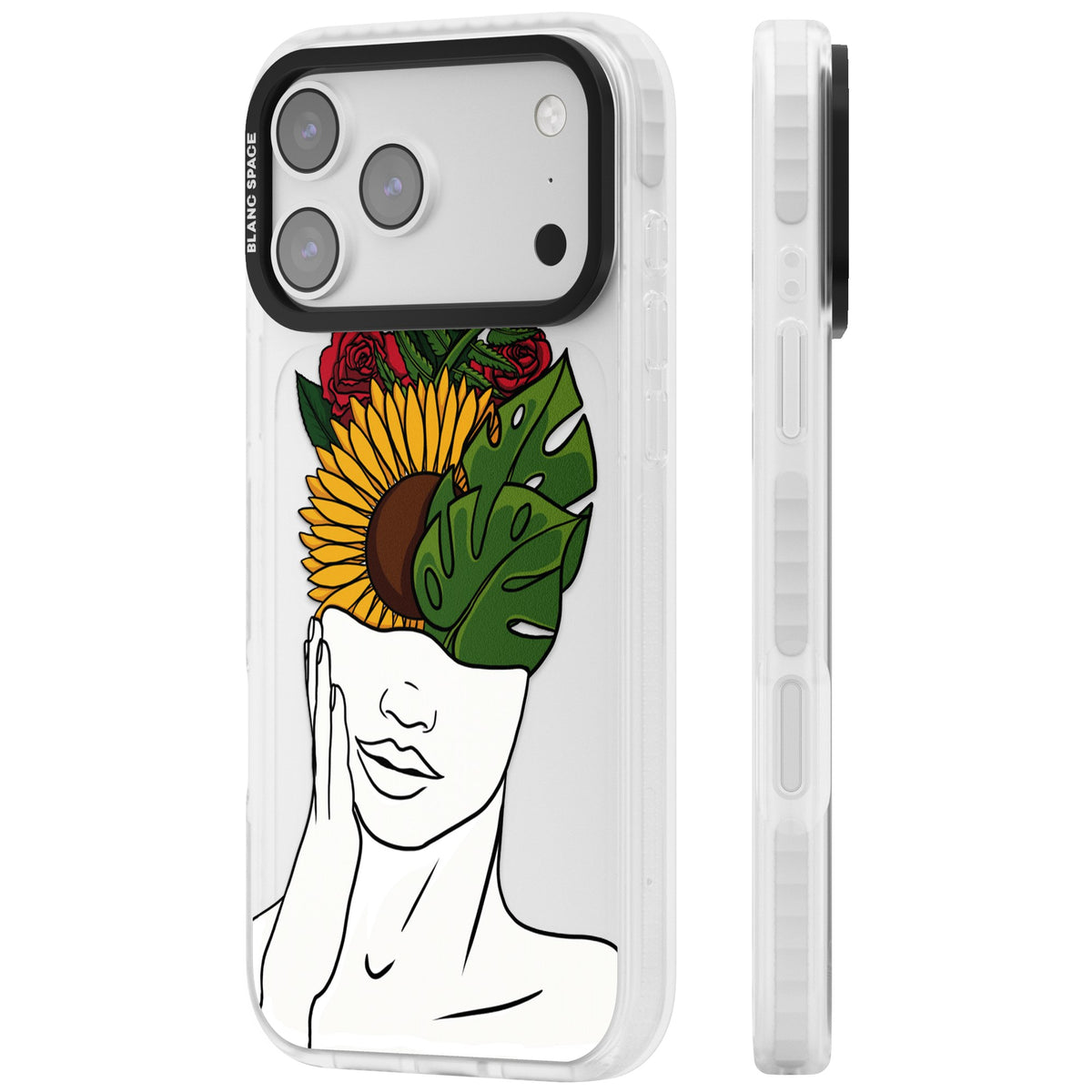 Let The Mind Flourish iPhone 17 Pro Max Impact Clear Phone Case side