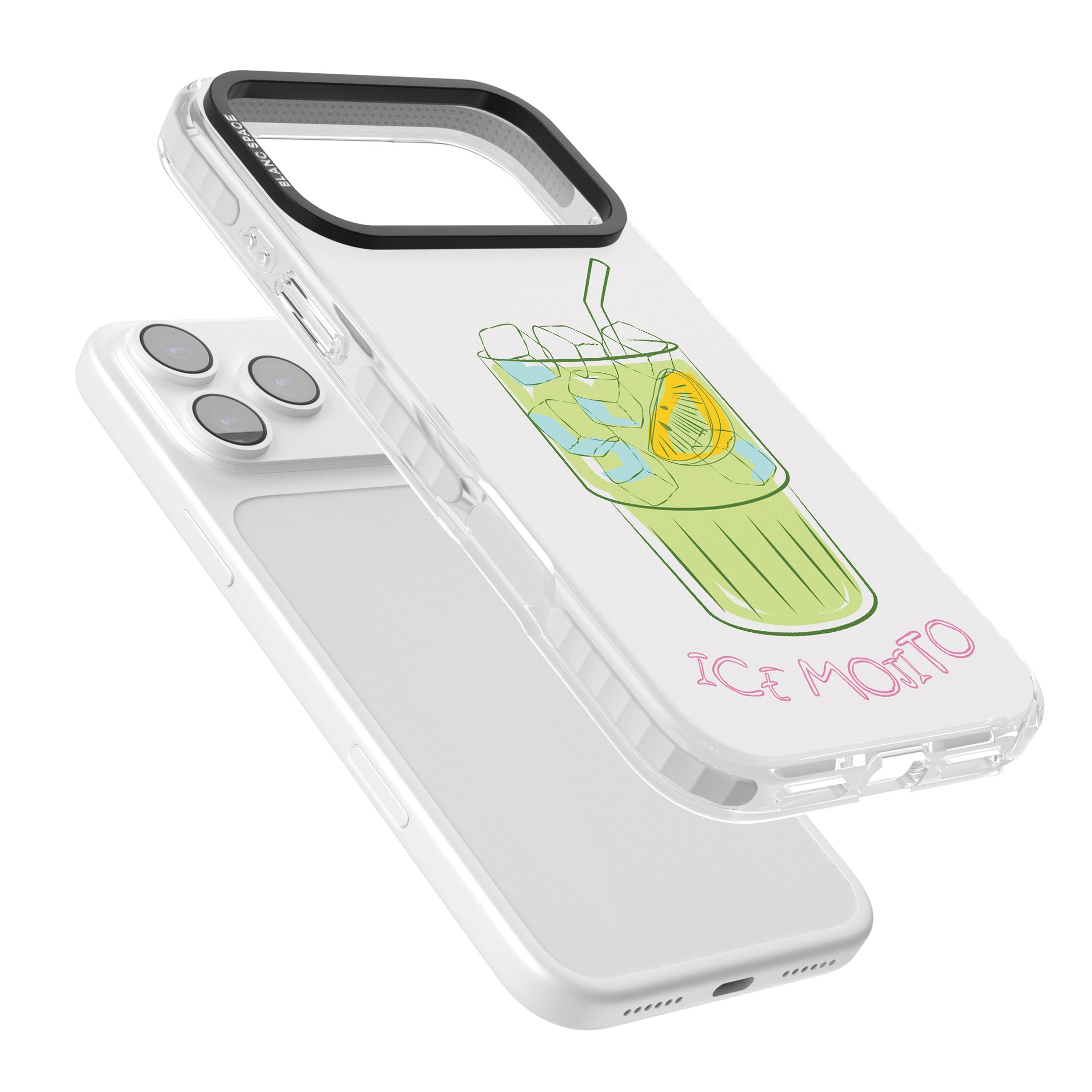 Ice Mojito iPhone 17 Pro Impact Clear Phone Case Colours