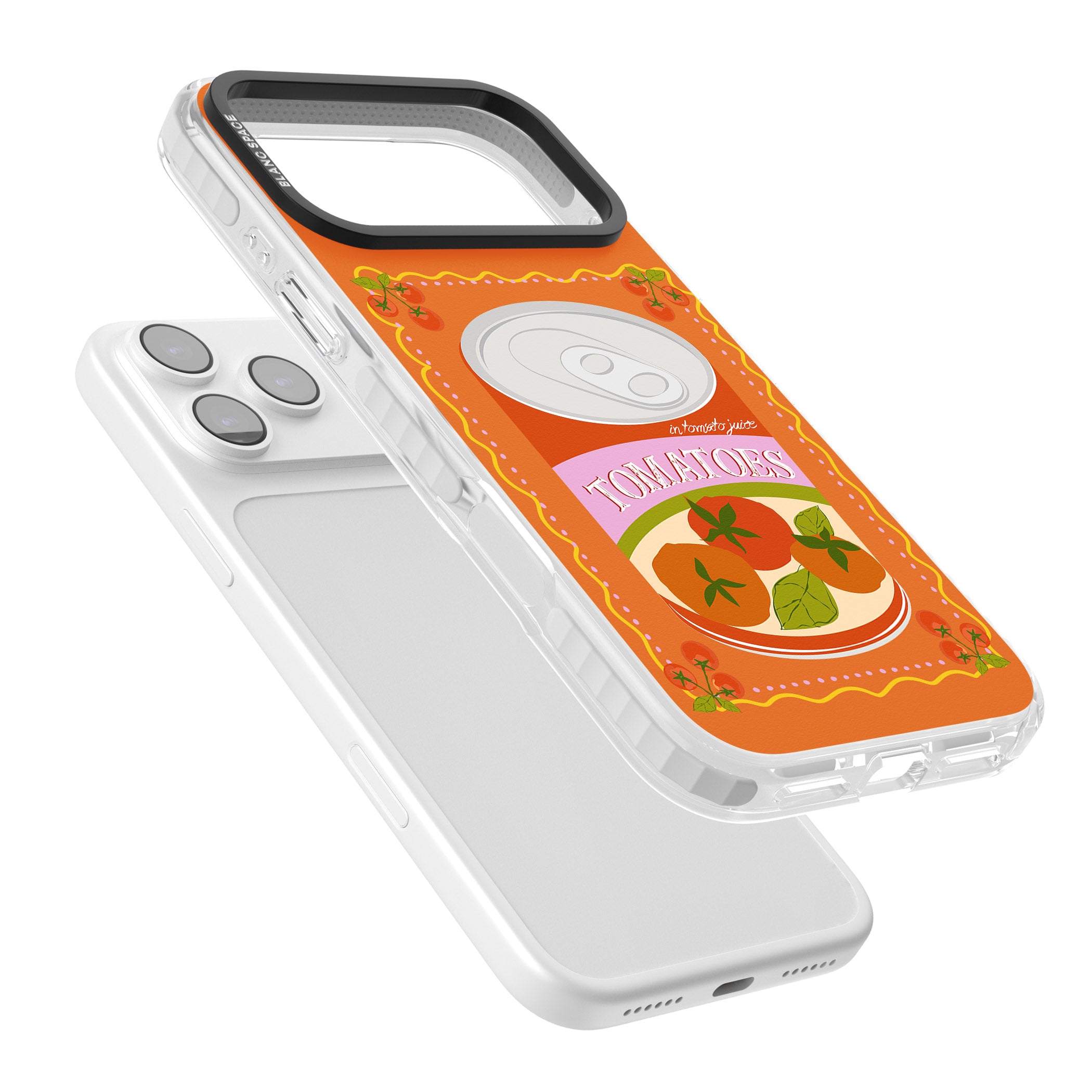 Tomato Soup Can iPhone 17 Pro Impact Clear Phone Case Colours