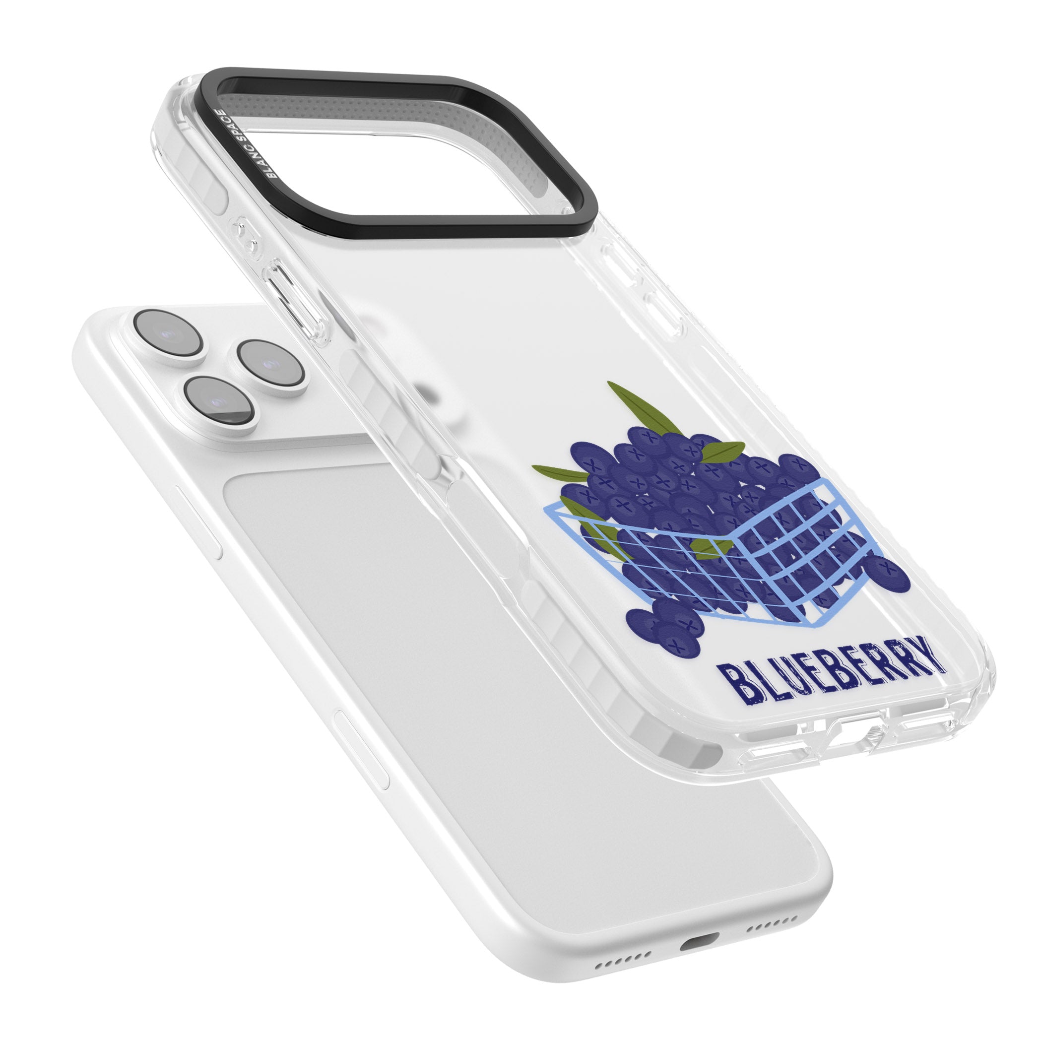 Blueberry Basket iPhone 17 Pro Impact Clear Phone Case Colours