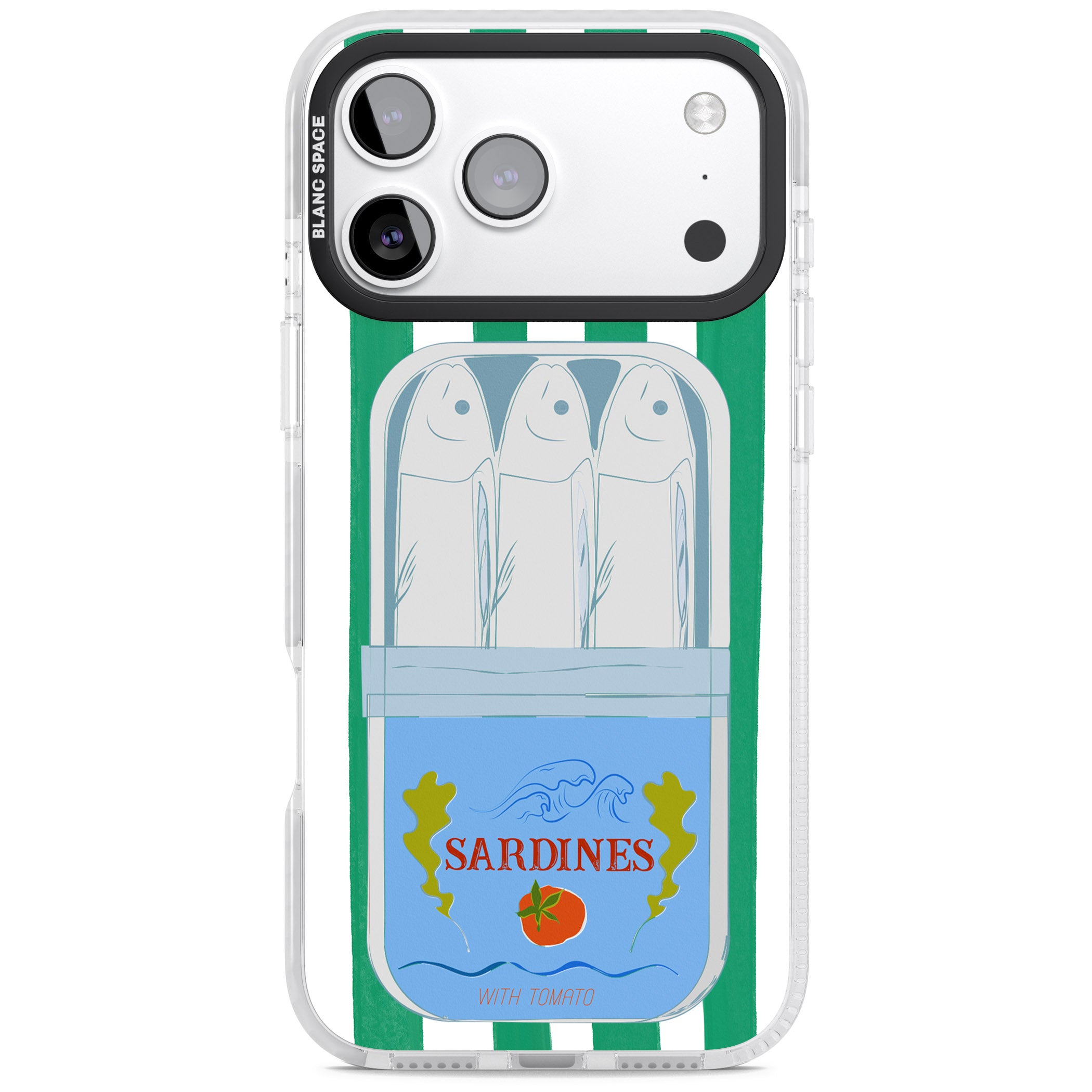 Italian Coastal Sardines iPhone 17 Pro Impact Clear Phone Case