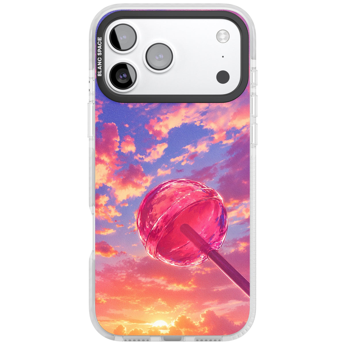 Sugar Sunset iPhone 17 Pro Max Impact Clear Phone Case front