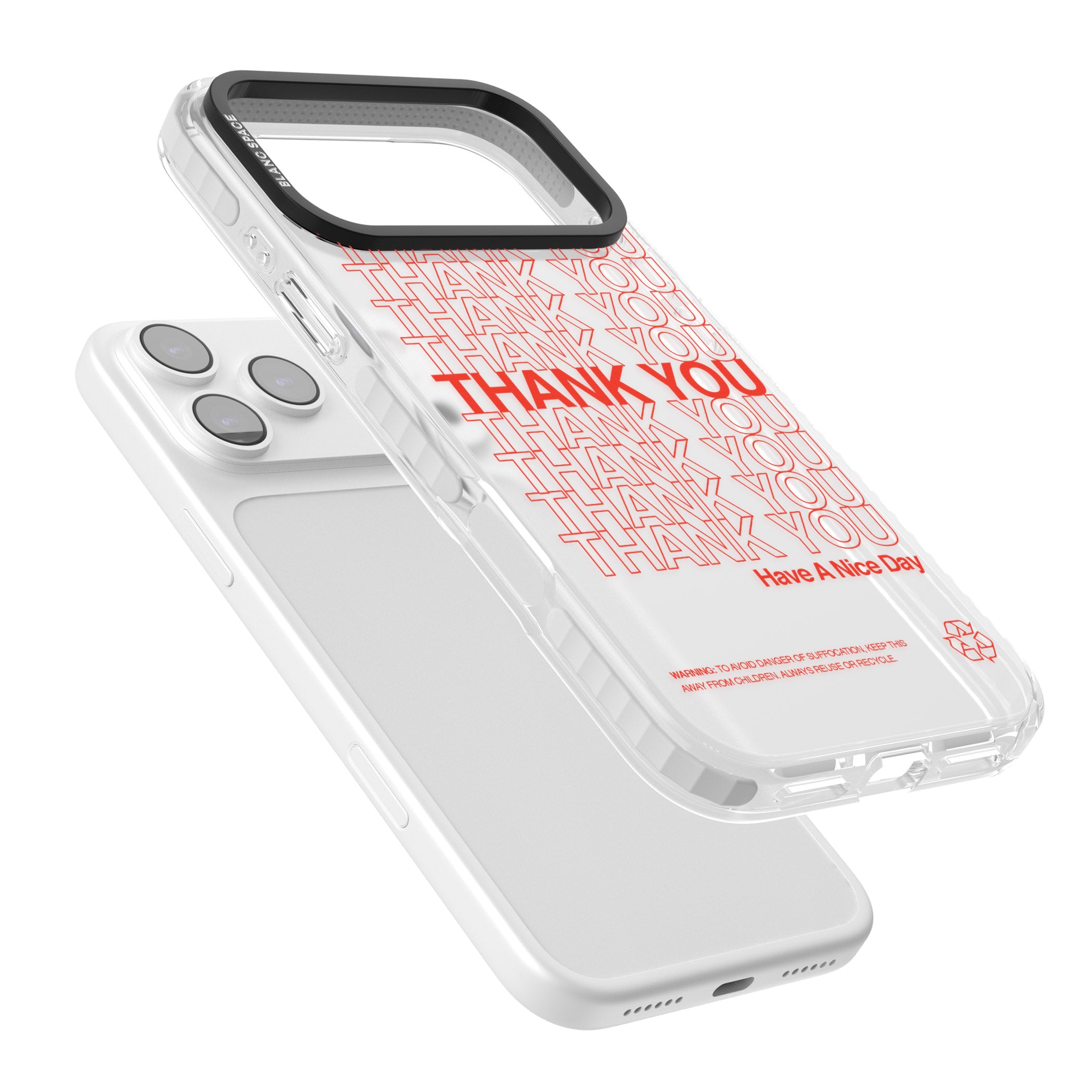 Thank You Have A Nice Day iPhone 17 Pro Impact Clear Phone Case Colours