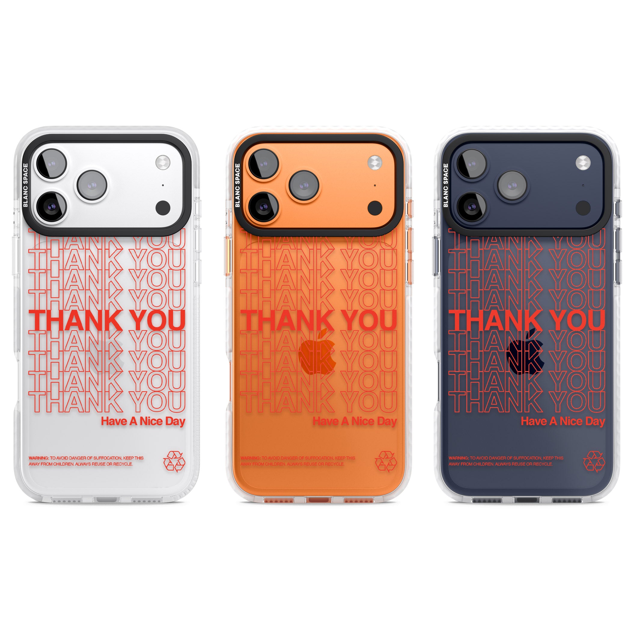 Thank You Have A Nice Day iPhone 17 Pro Impact Clear Phone Case APT Impact Protection