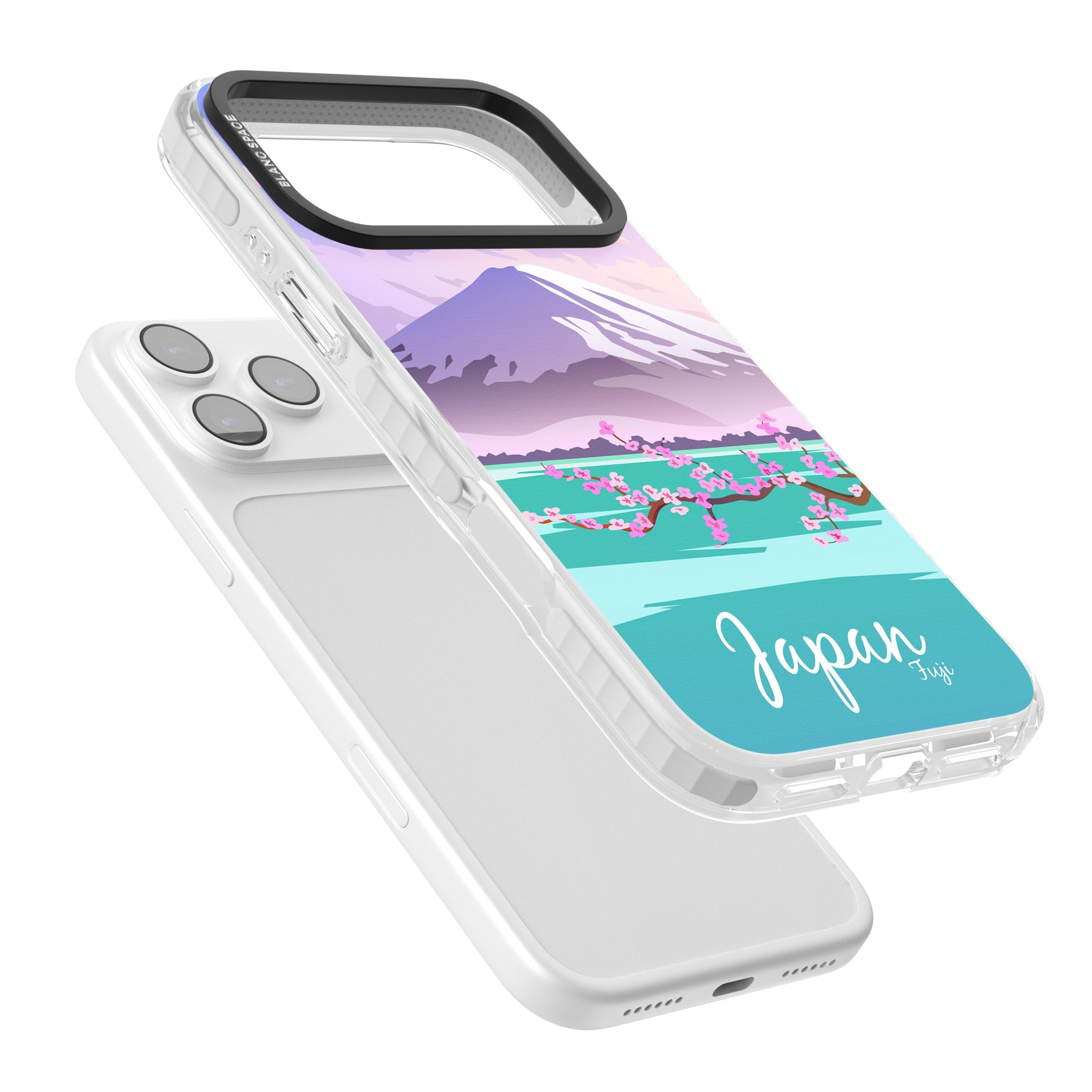 Vintage Travel Poster Japan iPhone 17 Pro Impact Clear Phone Case Colours