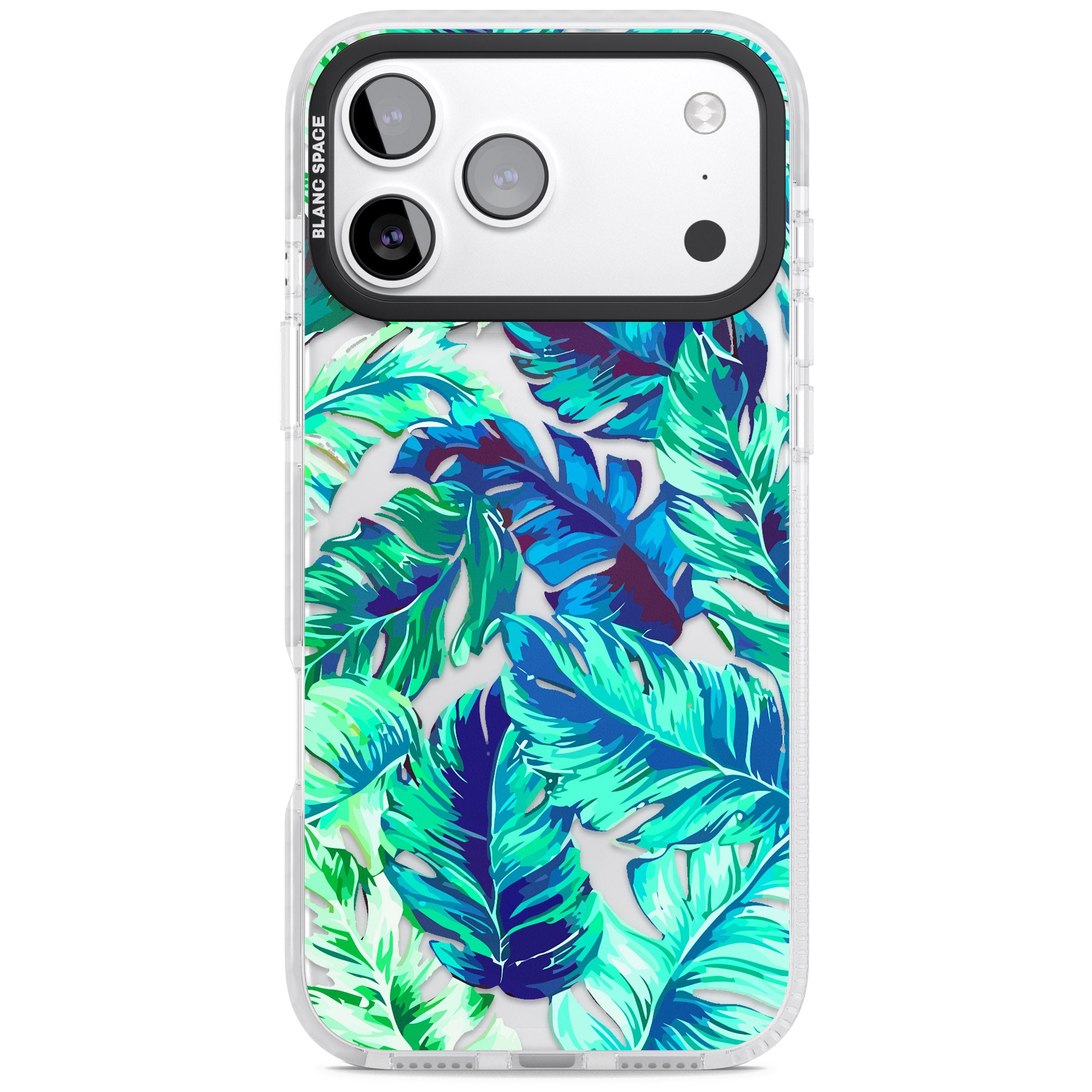 Tropical Palms iPhone 17 Pro Impact Clear Phone Case