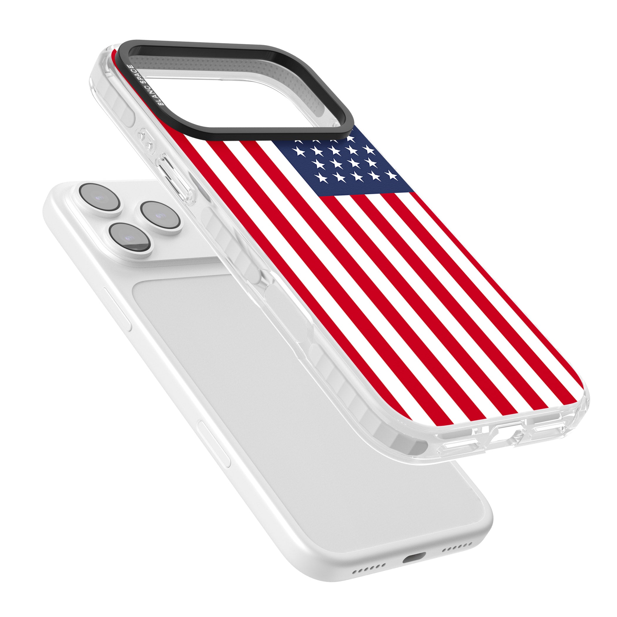 American Flag iPhone 17 Pro Impact Clear Phone Case Colours