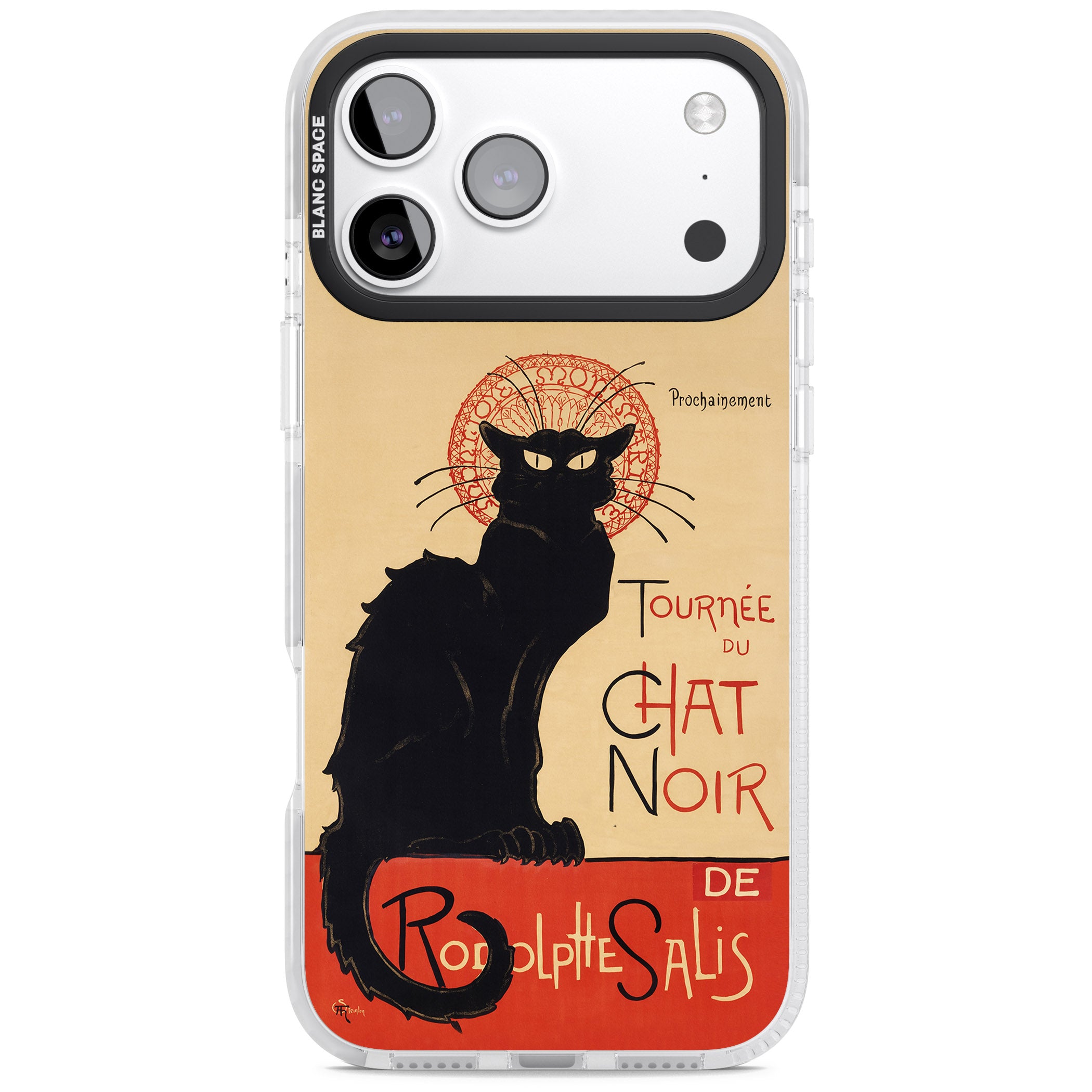 Tournee Du Chat Noir Poster iPhone 17 Pro Impact Clear Phone Case