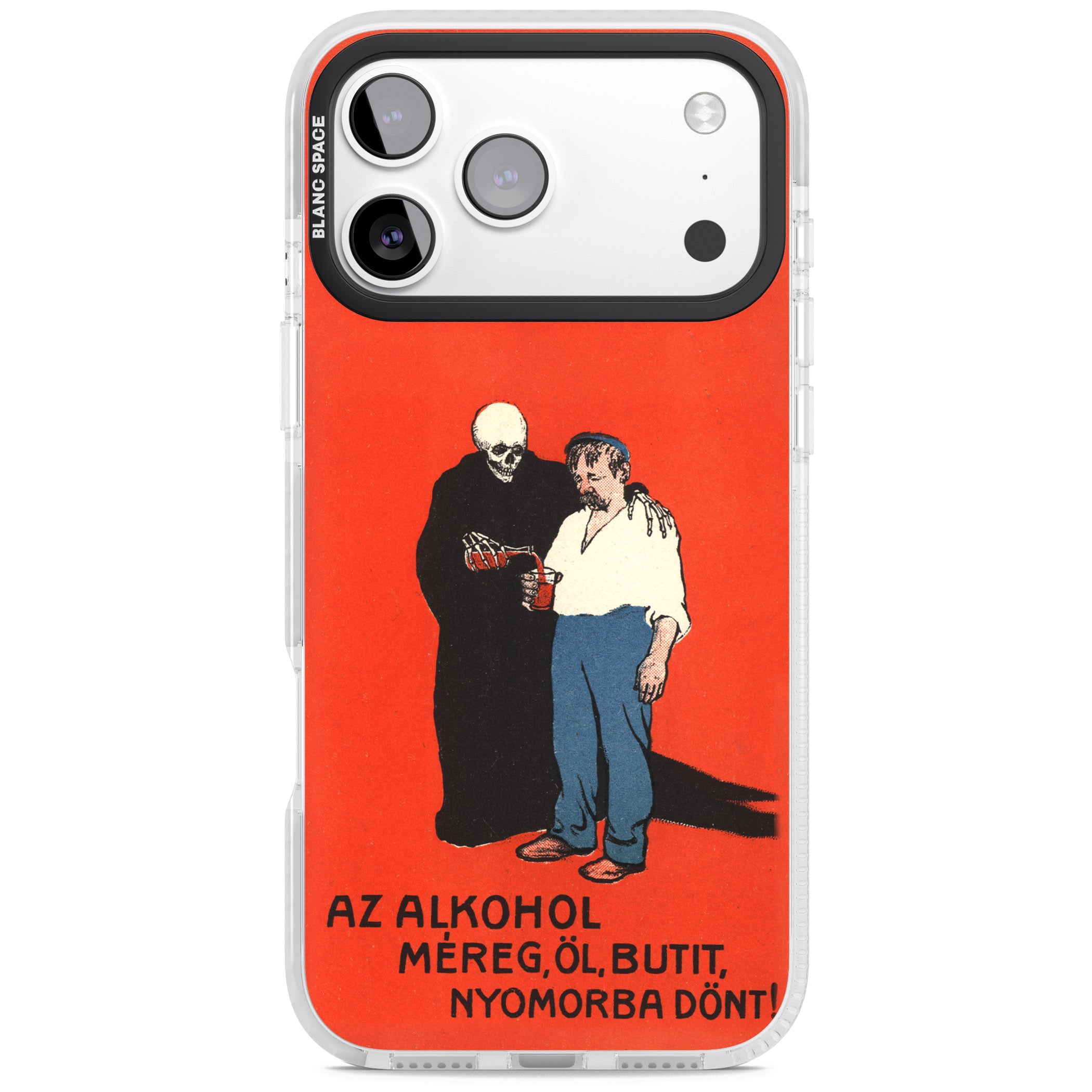 Az Alkohol Poster iPhone 17 Pro Impact Clear Phone Case